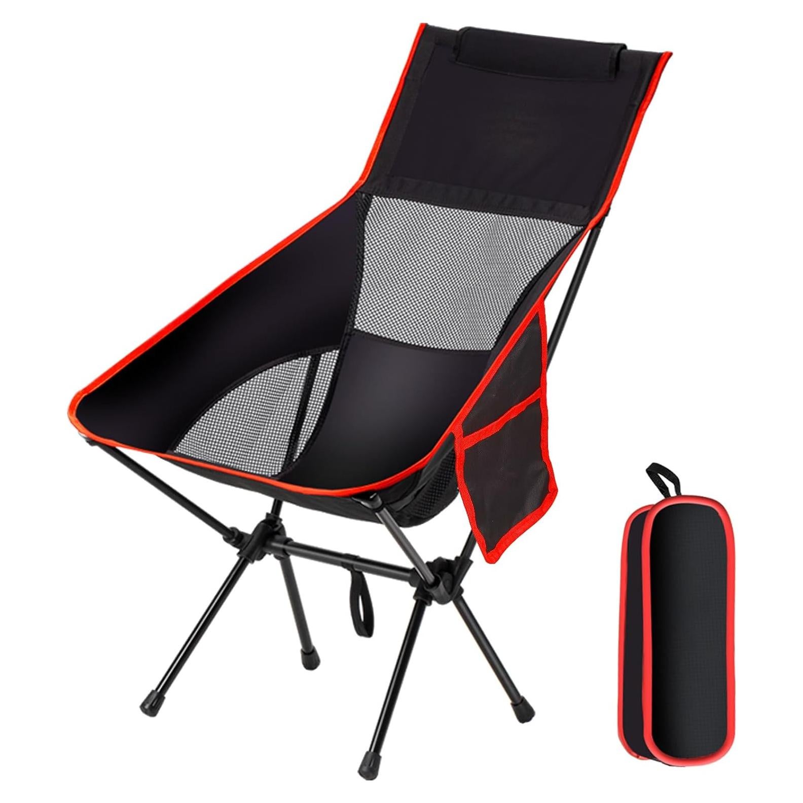 Camping Chairs Portable, Foldable Chair Lightweight, Backpacking Chair for Adults, Folding Chairs for Outside Camp (Large)