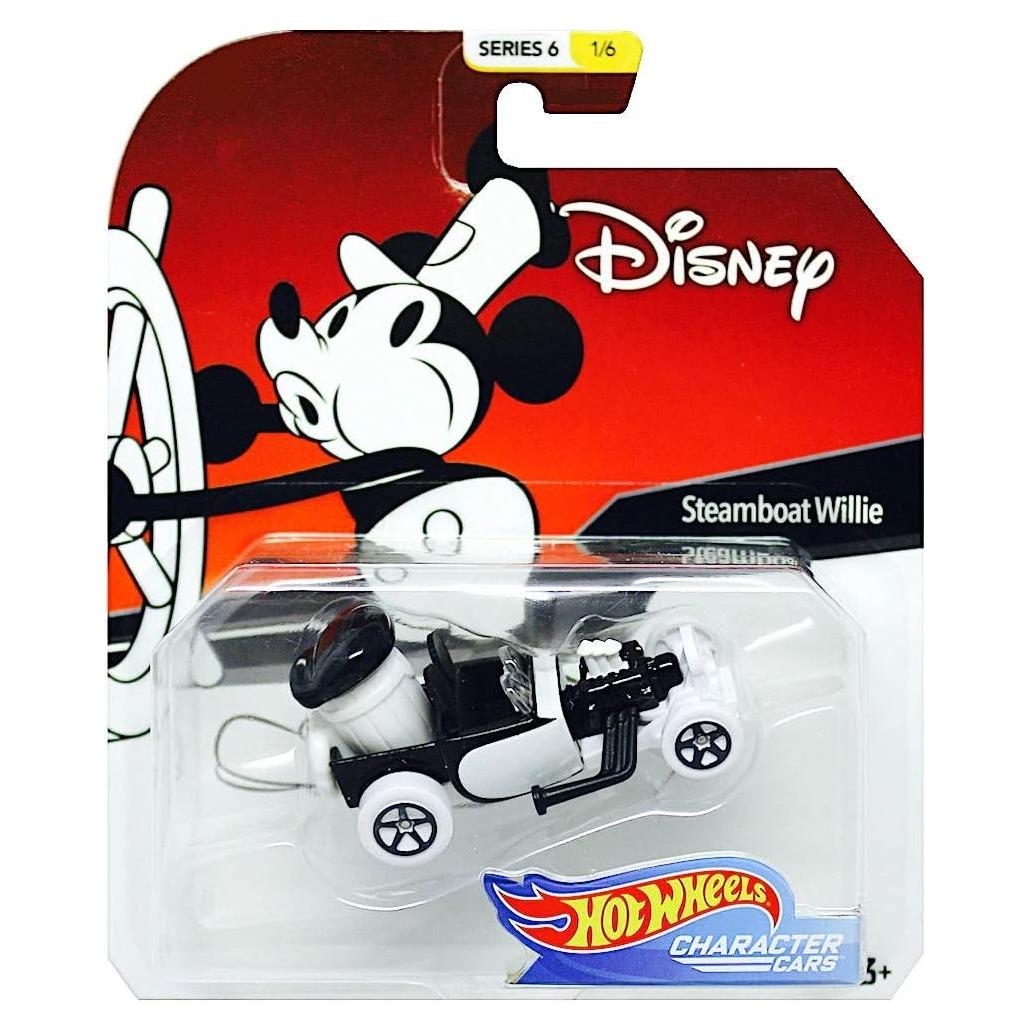 Coche de Personaje Disney Hot Wheels Steamboat Willie 1:64