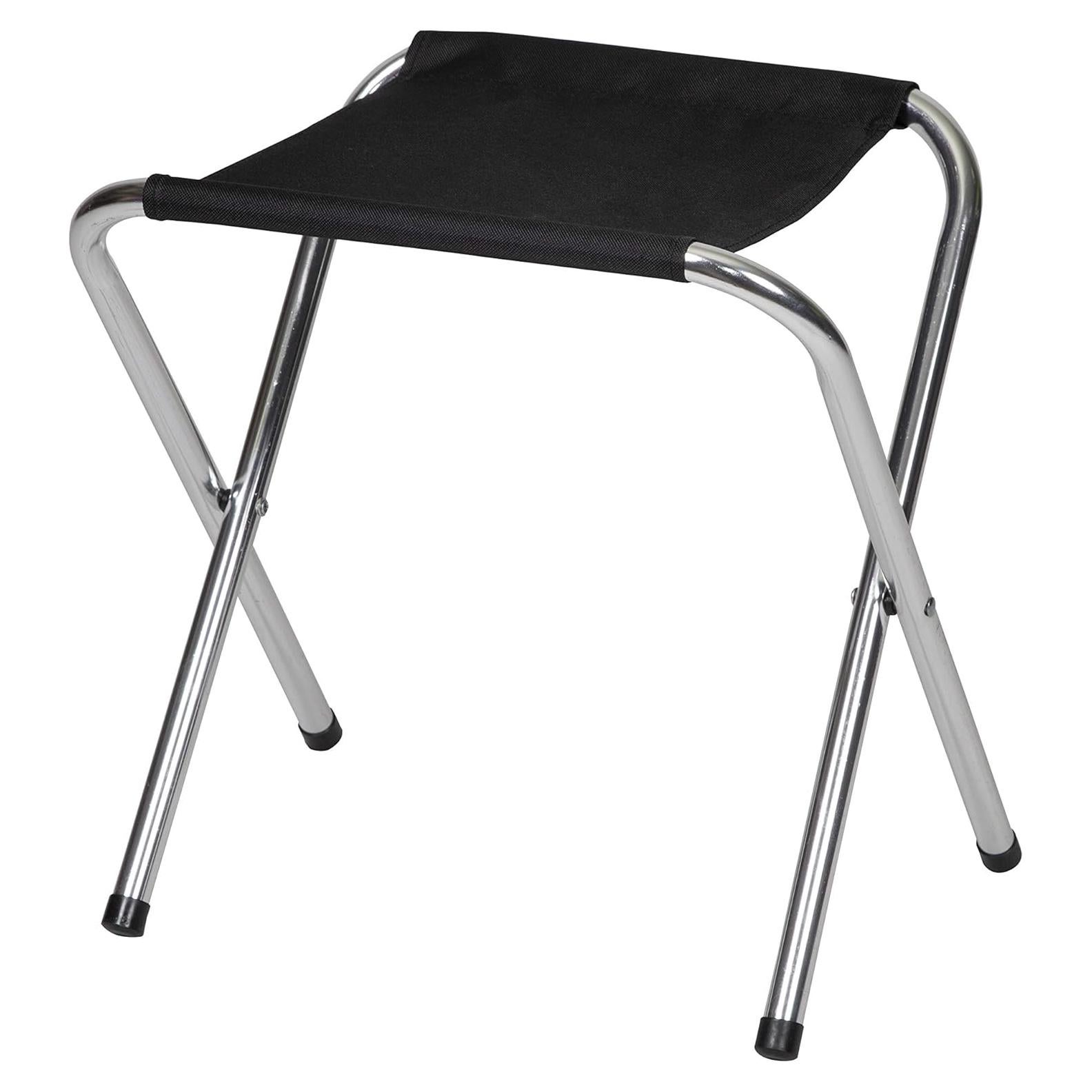 Taburete de Camping Plegable Stansport Aluminio Negro 90.72kg