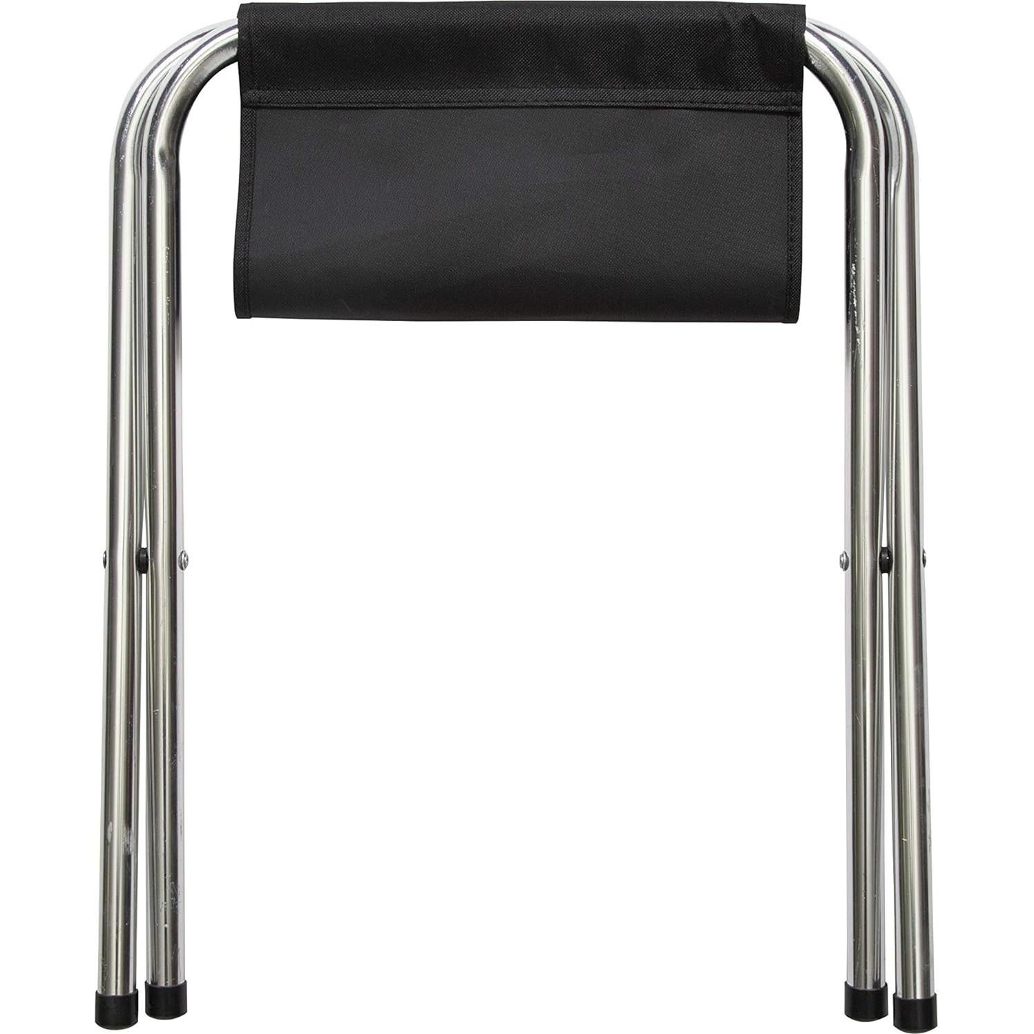 Taburete de Camping Plegable Stansport Aluminio Negro 90.72kg