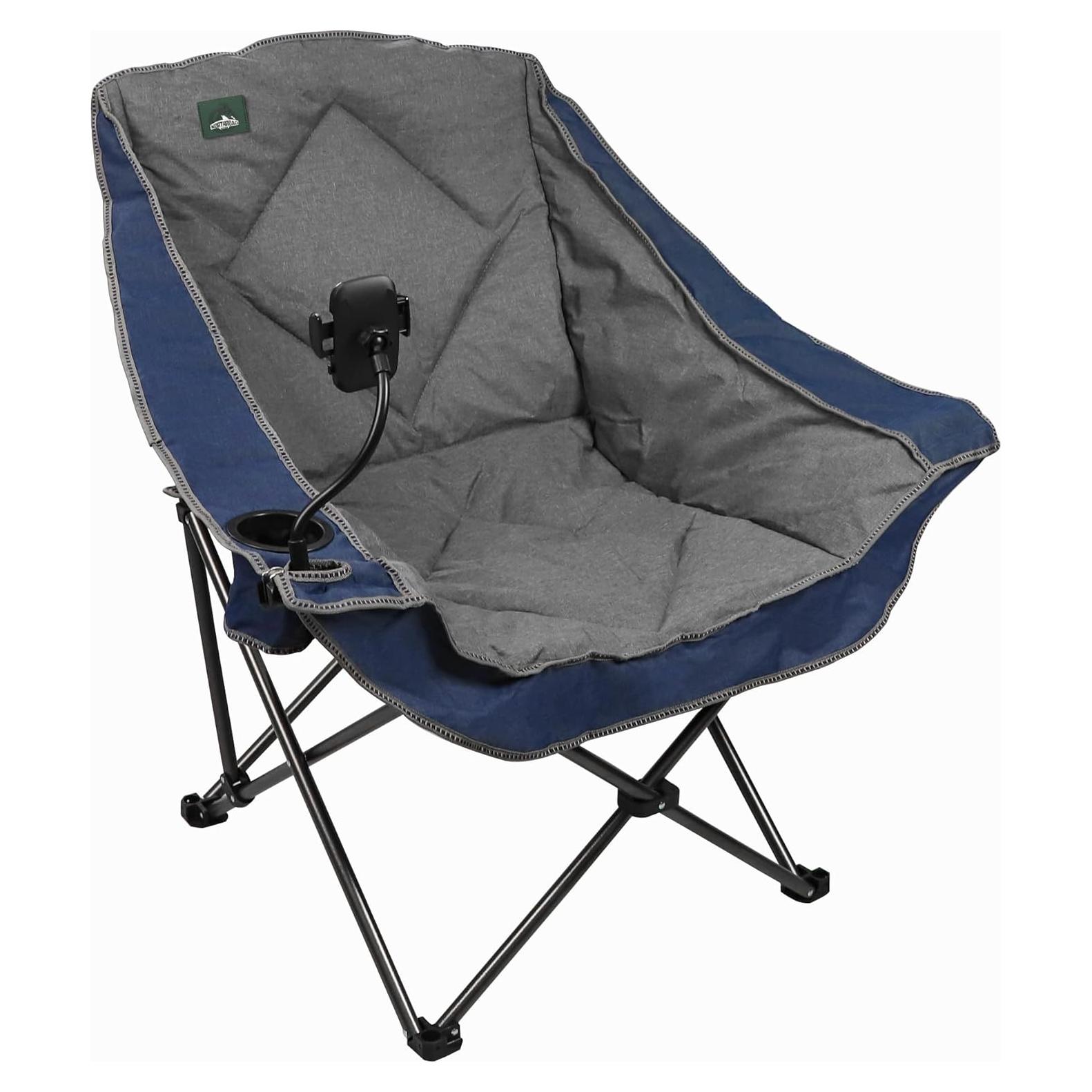 Silla de Camping Plegable Northroad Acolchada 136 kg Morado