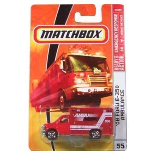 Matchbox Ambulancia 2008 Ford E-350 1:64 Coleccionable
