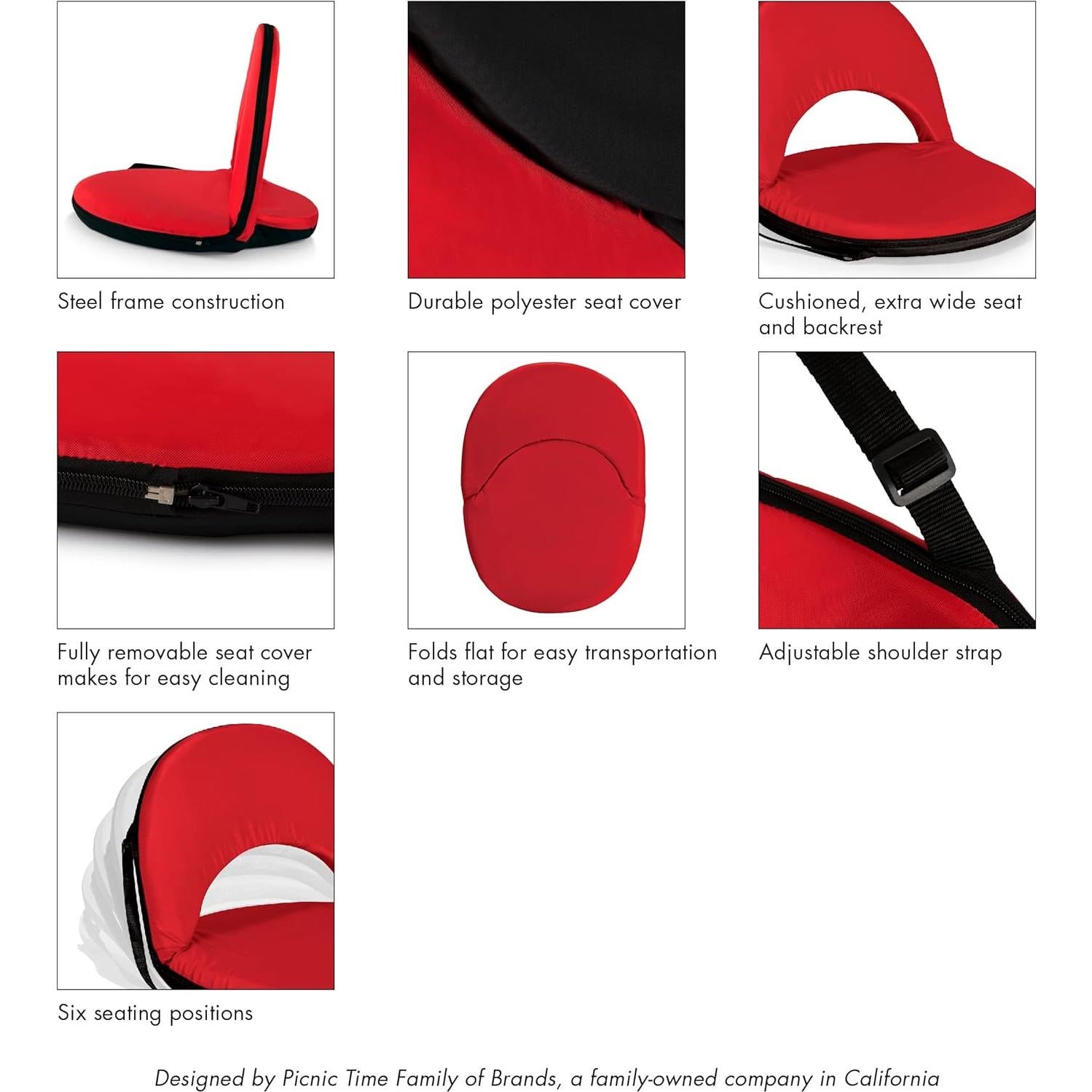 Asiento de Estadio Oniva Picnic Time - Reclinable Negro