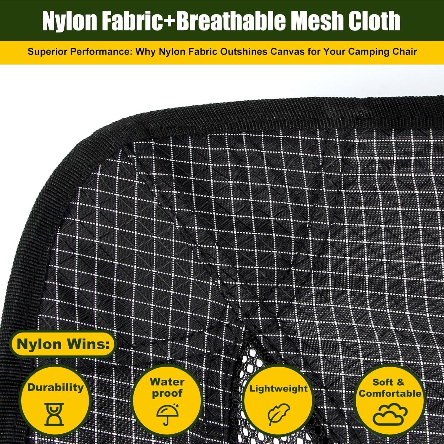 Silla de Camping Plegable UNITON Ultra Ligera 136 kg Negra