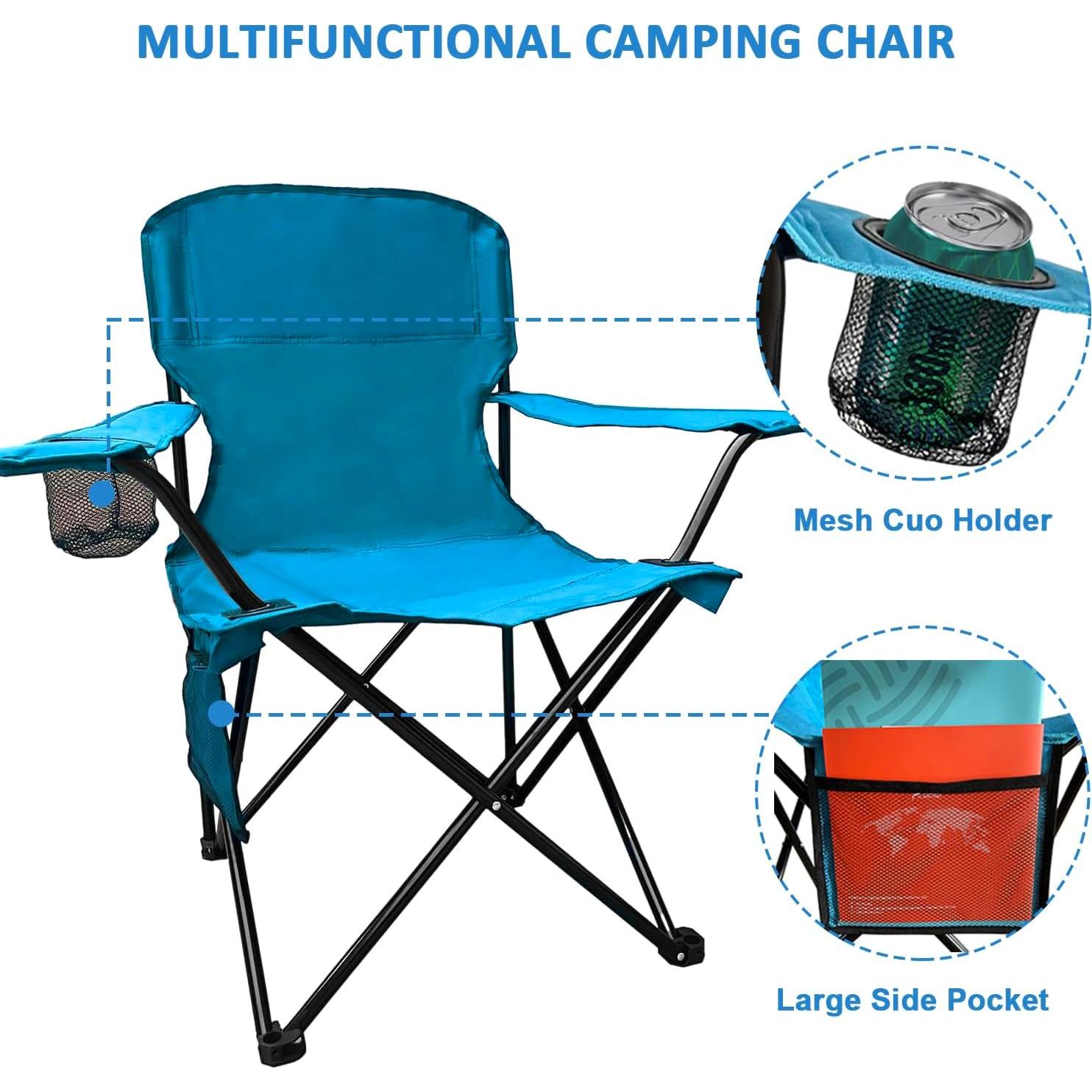 Silla de Camping Plegable SAILARY Azul 102kg Impermeable