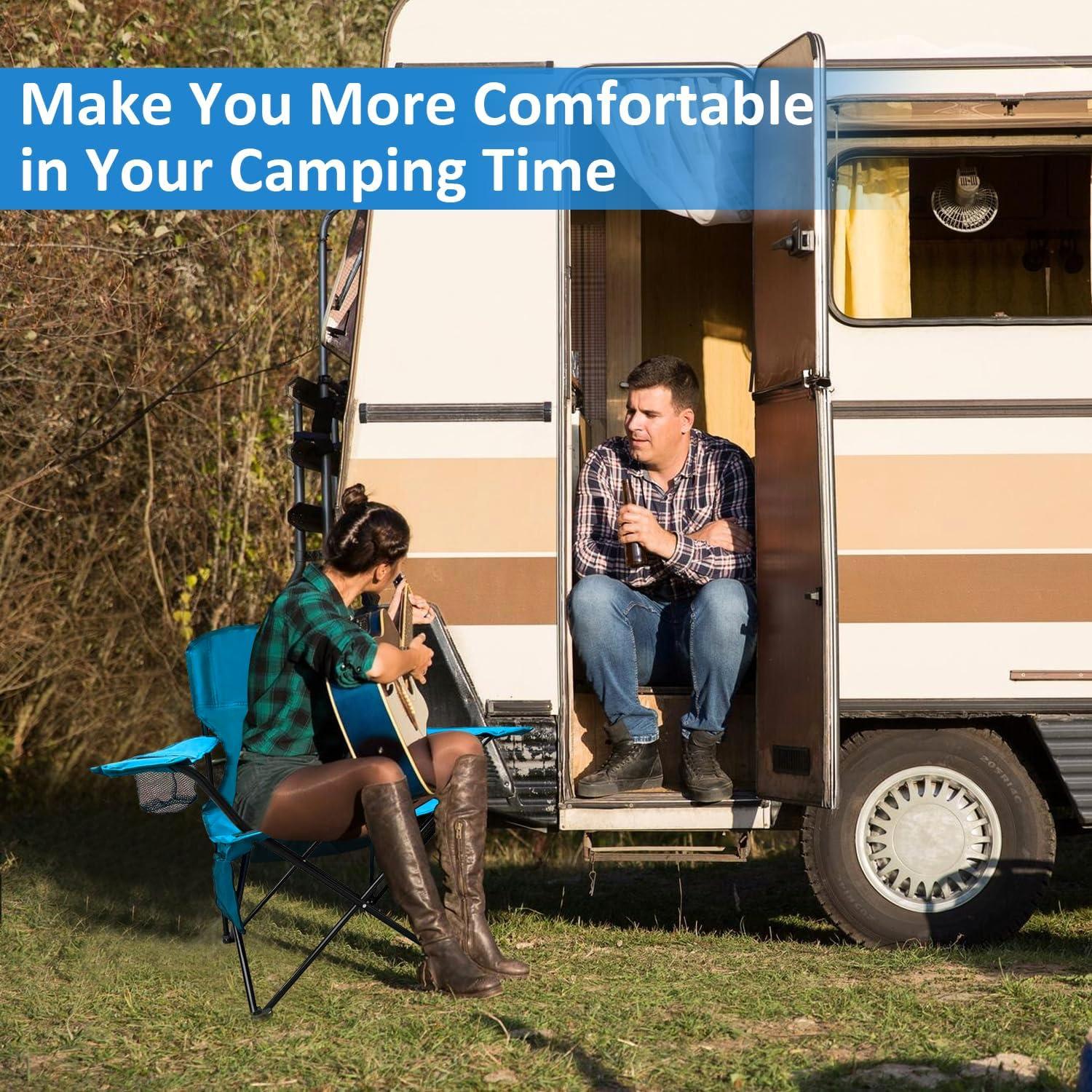 Silla de Camping Plegable SAILARY Azul 102kg Impermeable