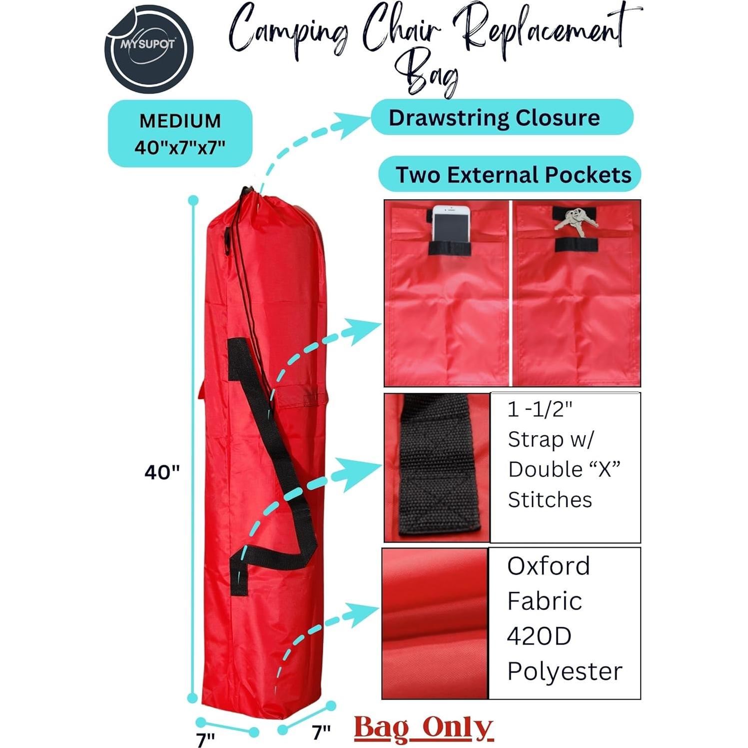 Bolsa de Reemplazo MYSUPOT para Silla de Camping Mediana