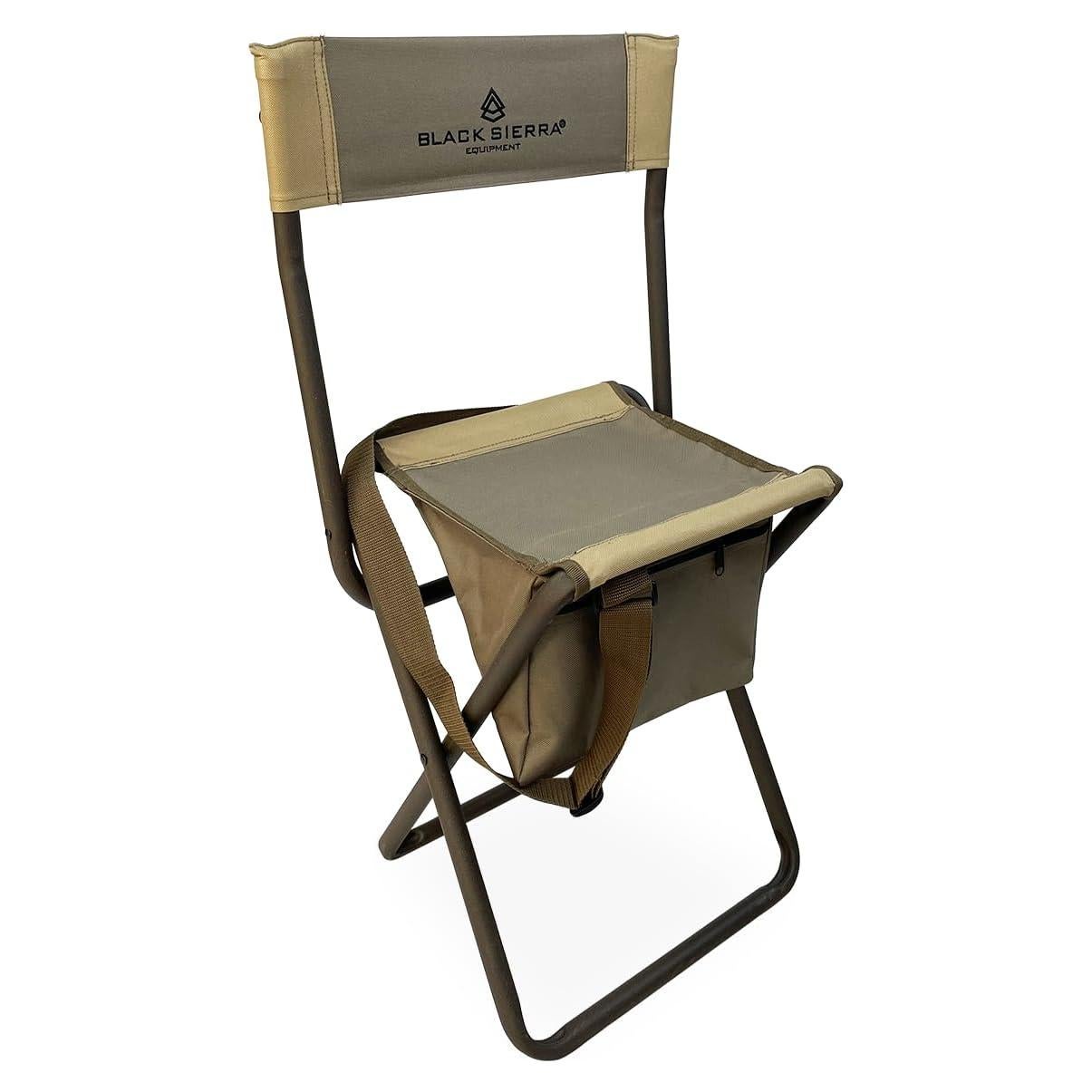 Silla de Caza Plegable Black Sierra HCH-025 Respaldo Alto 113 KG