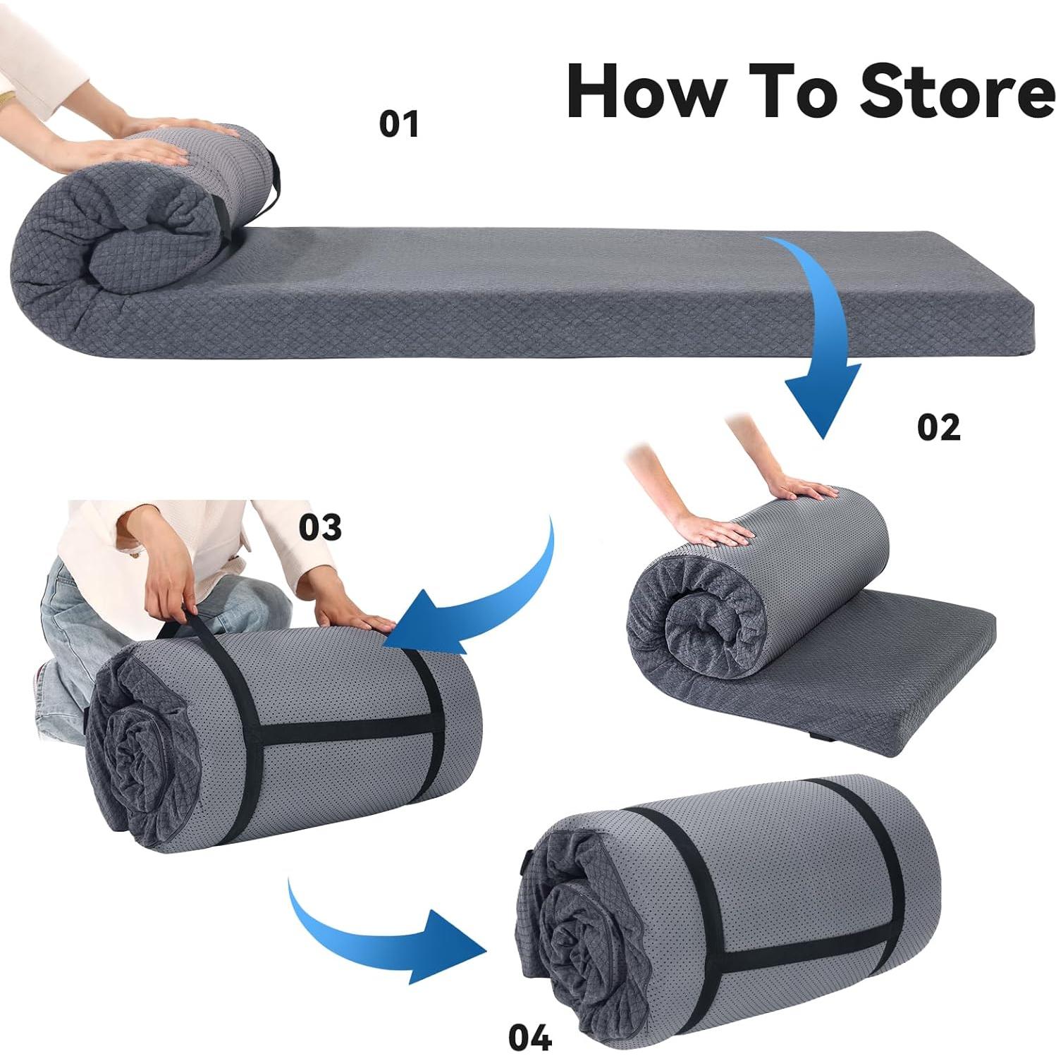 Colchón de Espuma Viscoelástica HOMBYS 183x61x8 cm Impermeable