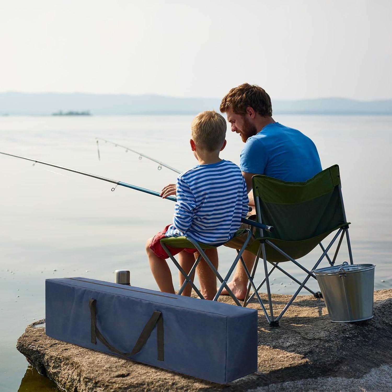 BESTHLS Storage Bag for Double Canopy Camping Chair with Shade Folding Loveseat Chairs with Cup Holder Cooler Bag Organize Pouch for Camp Beach Sports Lawn Patio Outside (Bag only)