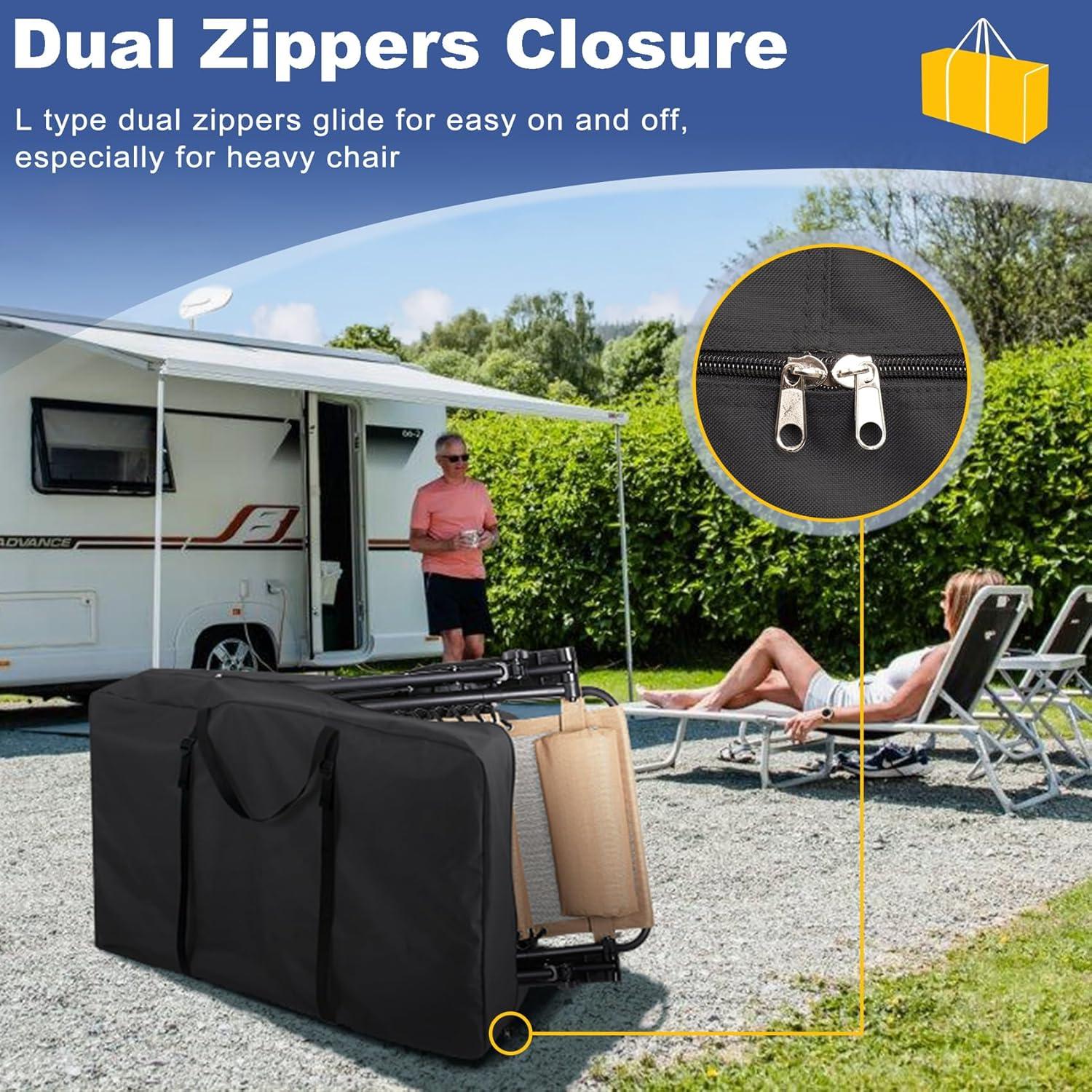 Bolsa de Almacenamiento Explore Land para Silla Plegable Negra