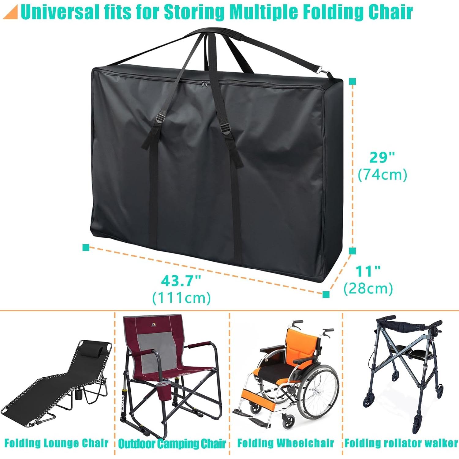 Bolsa de Almacenamiento Kovshuiwe para Sillas de Exterior 111x28x74 cm
