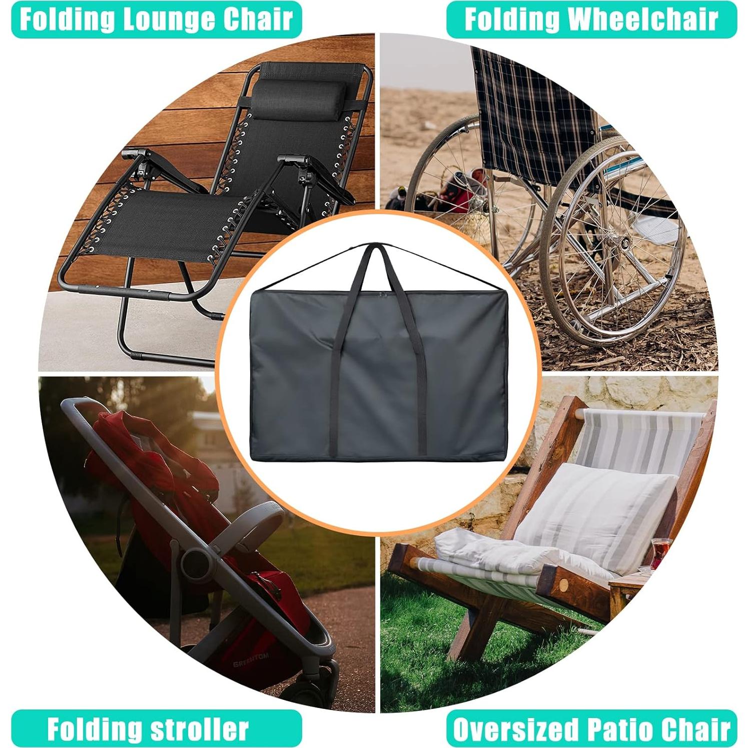 Bolsa de Almacenamiento Kovshuiwe para Sillas de Exterior 111x28x74 cm