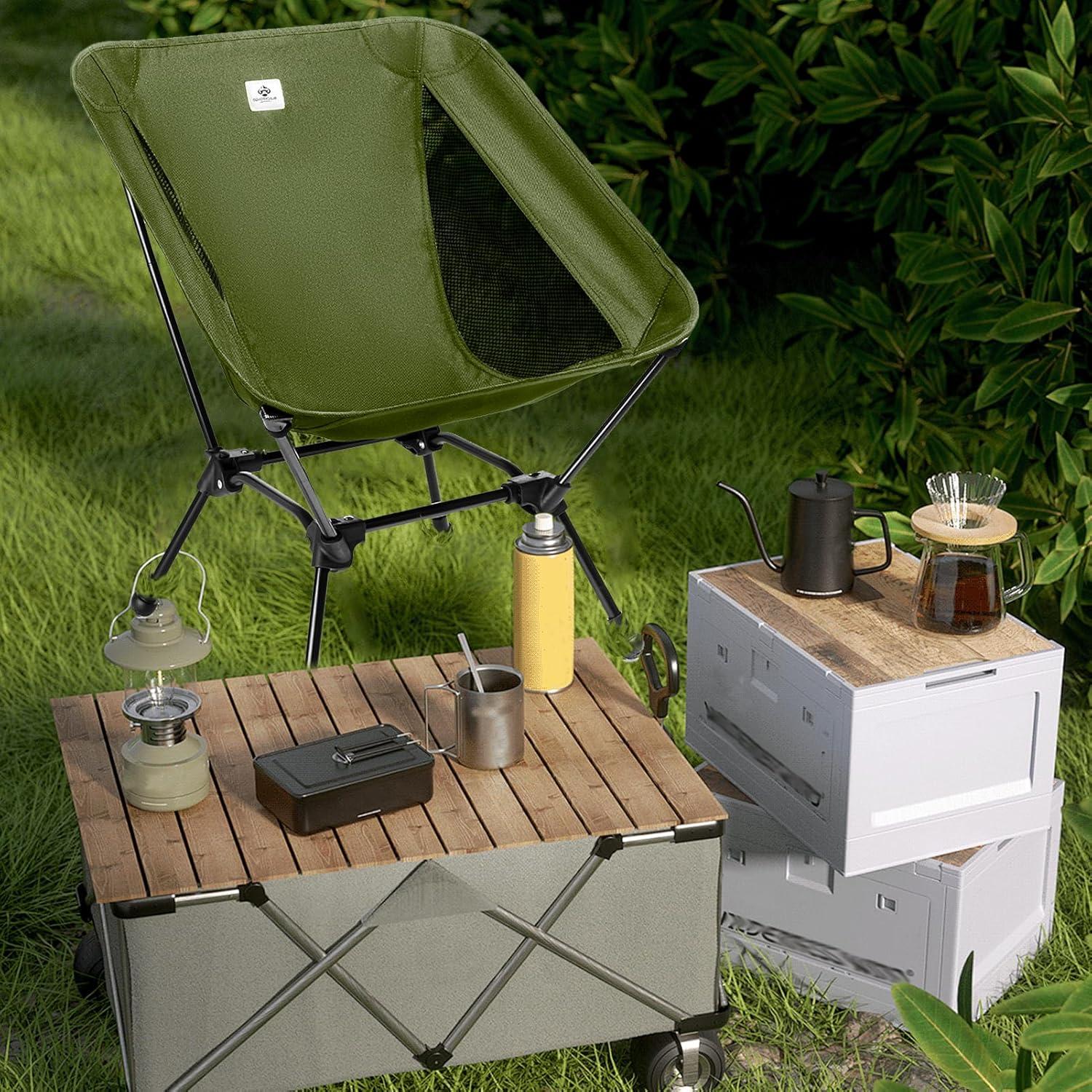 Silla de Camping Plegable Blackpongo BG2411 Verde 150kg