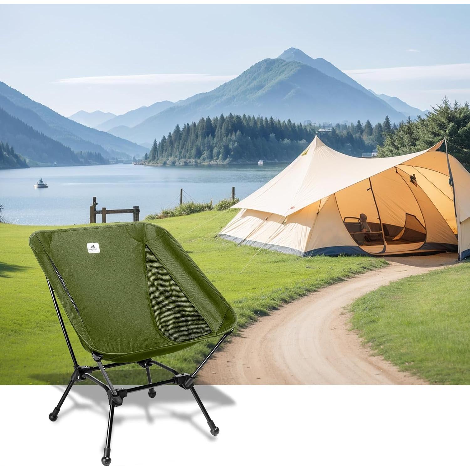 Silla de Camping Plegable Blackpongo BG2411 Verde 150kg