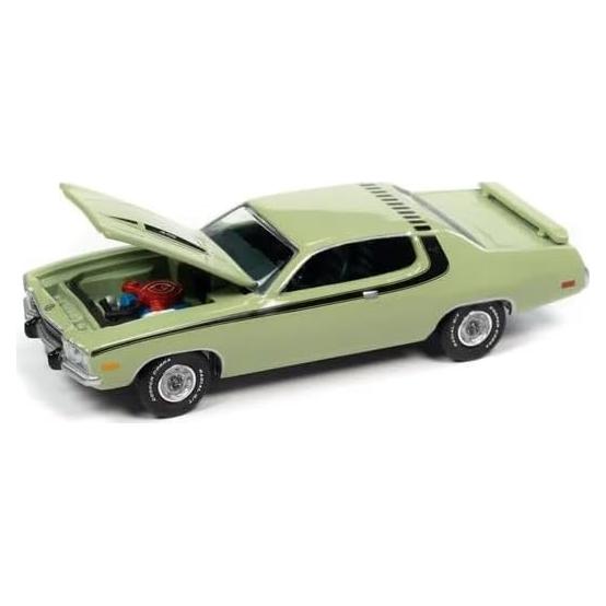 Coche Diecast 1/64 Auto World Plymouth Road Runner 440 Verde