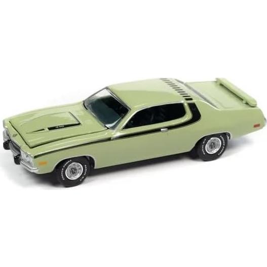 Coche Diecast 1/64 Auto World Plymouth Road Runner 440 Verde