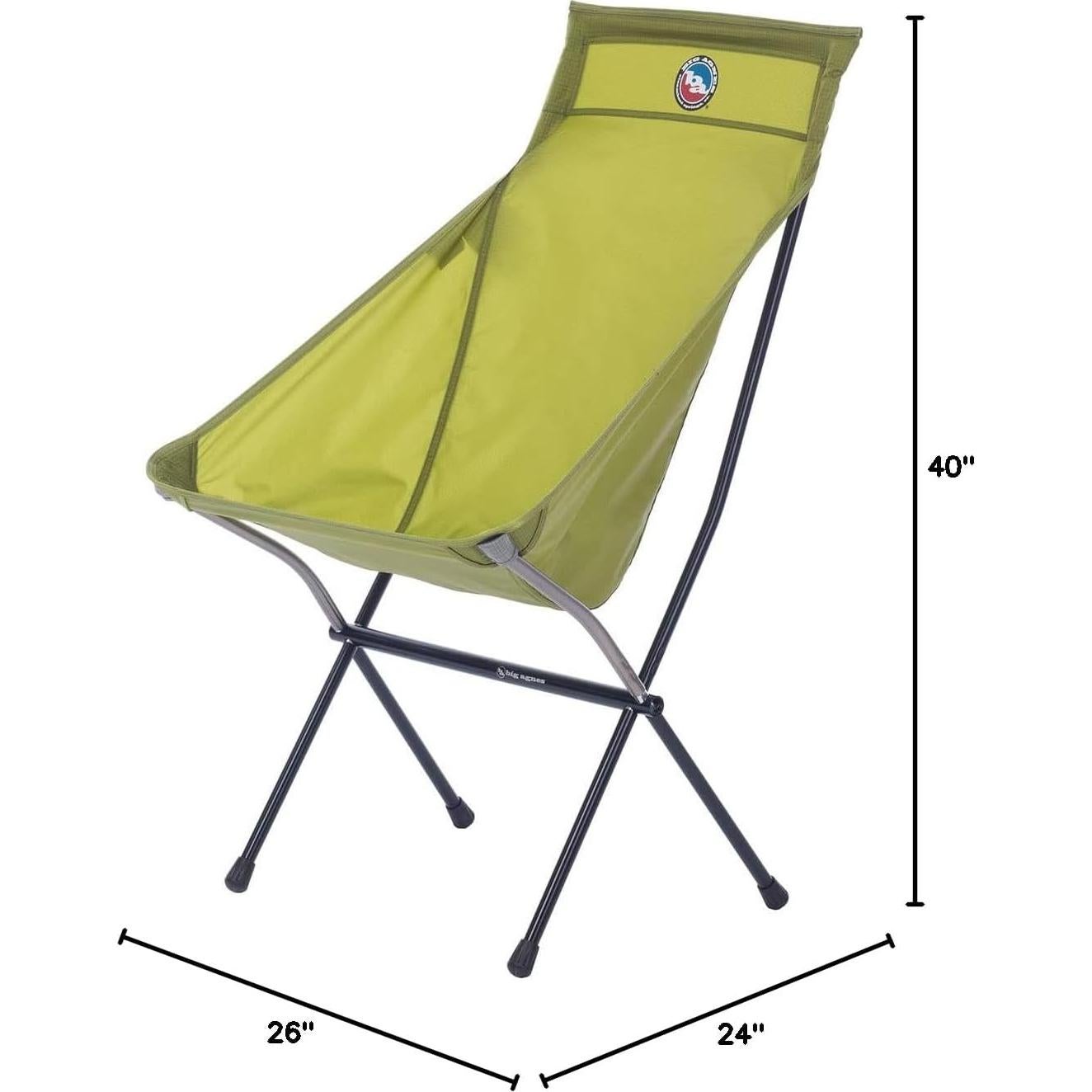 Silla de Camping Big Agnes Big Six Plegable Ligera Negra