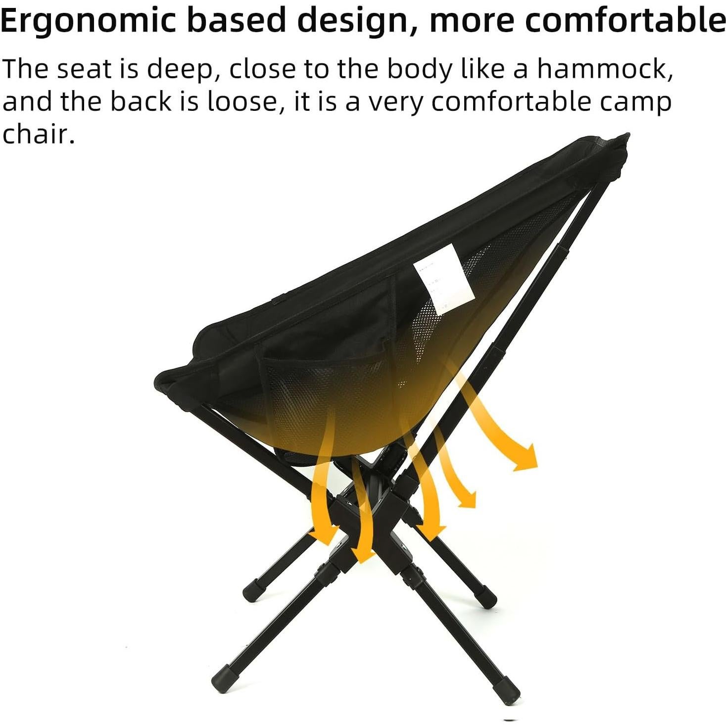 Silla de Camping Plegable ROCK CLOUD Ultraligera 136 kg