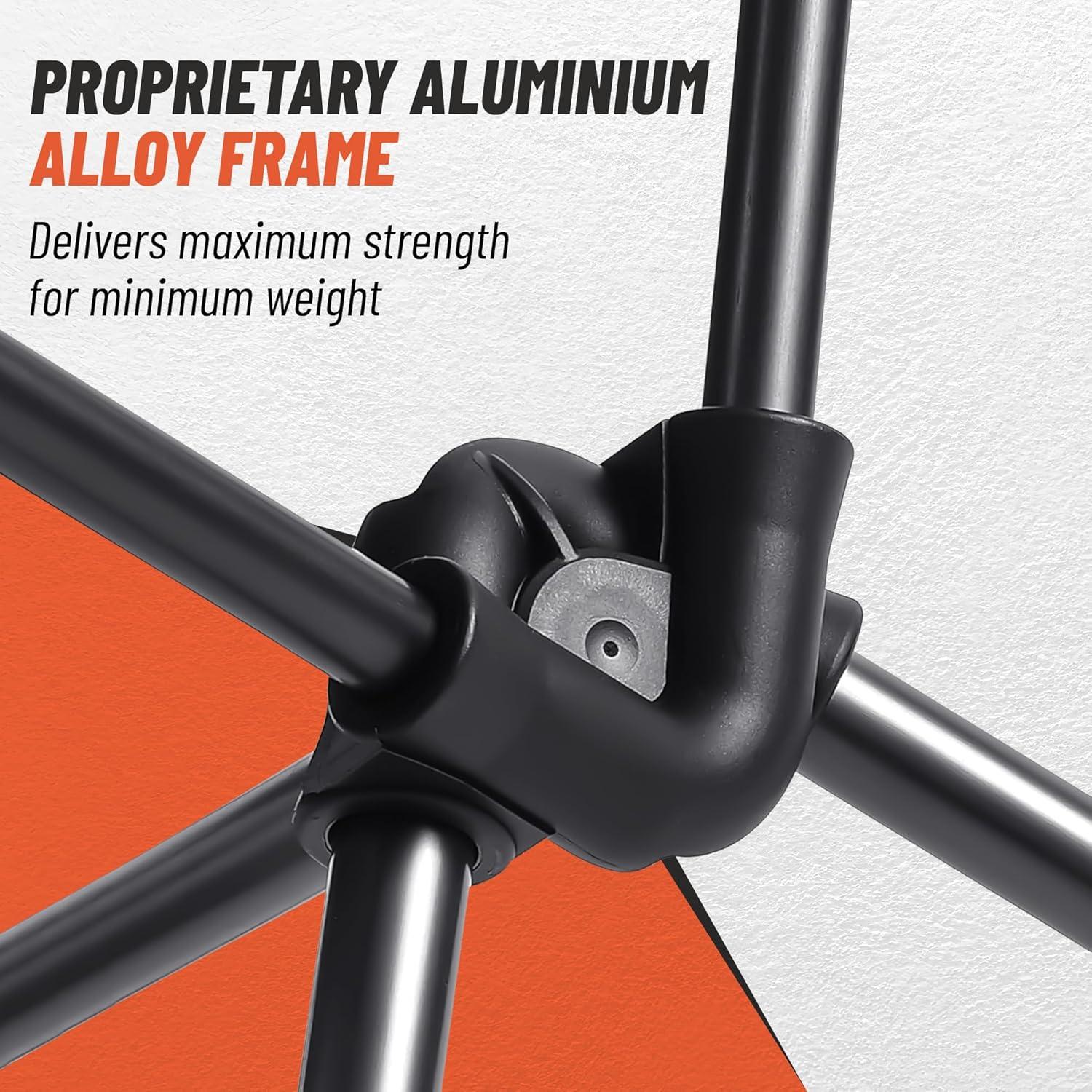 Silla de Camping Plegable Hummbie Naranja 150 kg Ligera