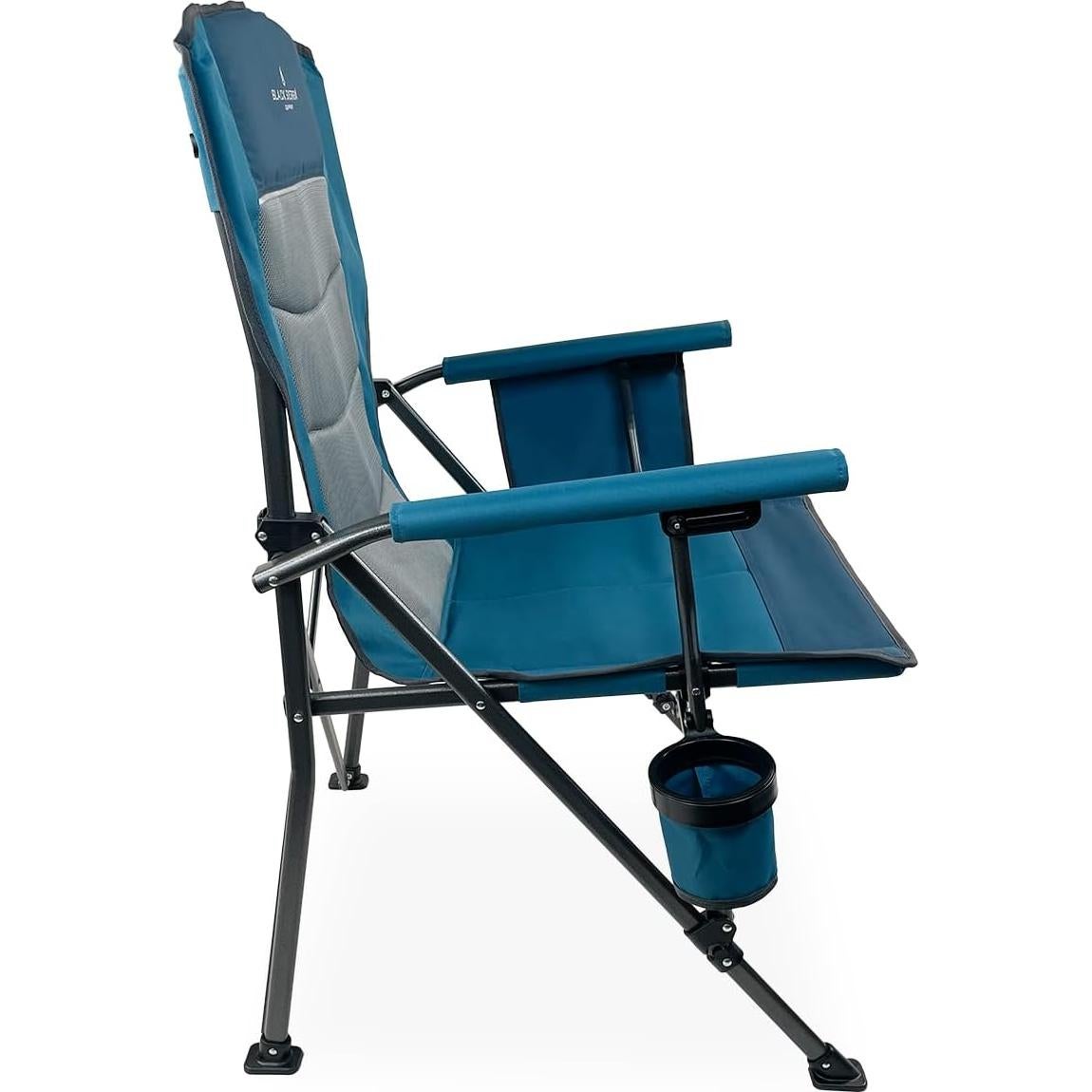 Silla de Camping Plegable Black Sierra Oversize Azul 500 lbs