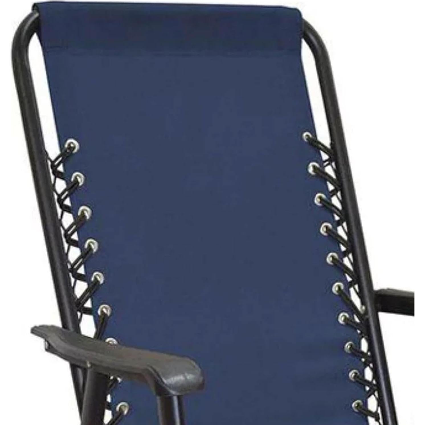 Silla Plegable Deportiva Caravan Azul con Suspensión Doble Bungee