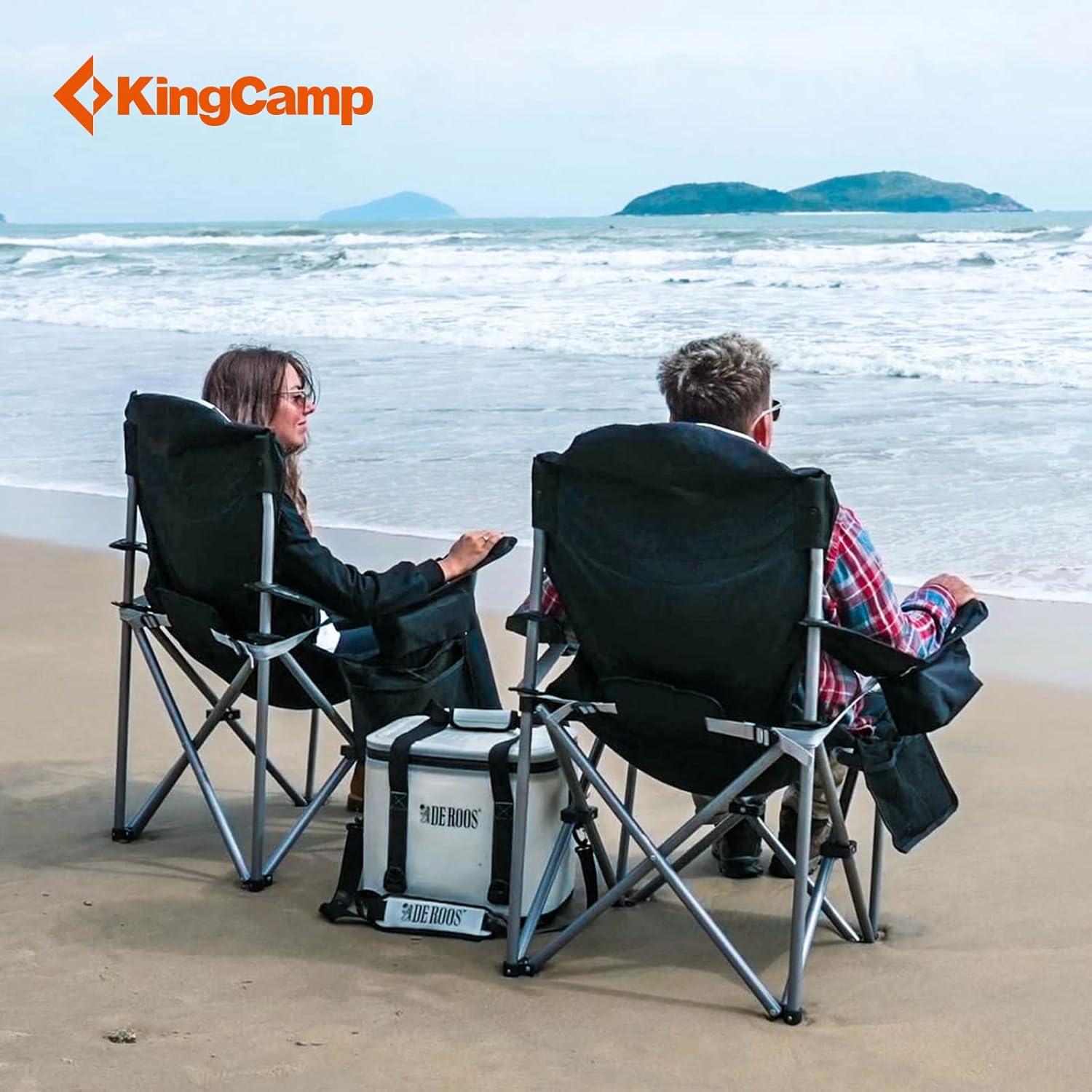 Sillas de Camping Plegables KingCamp KC2008 - Soporta 160 kg