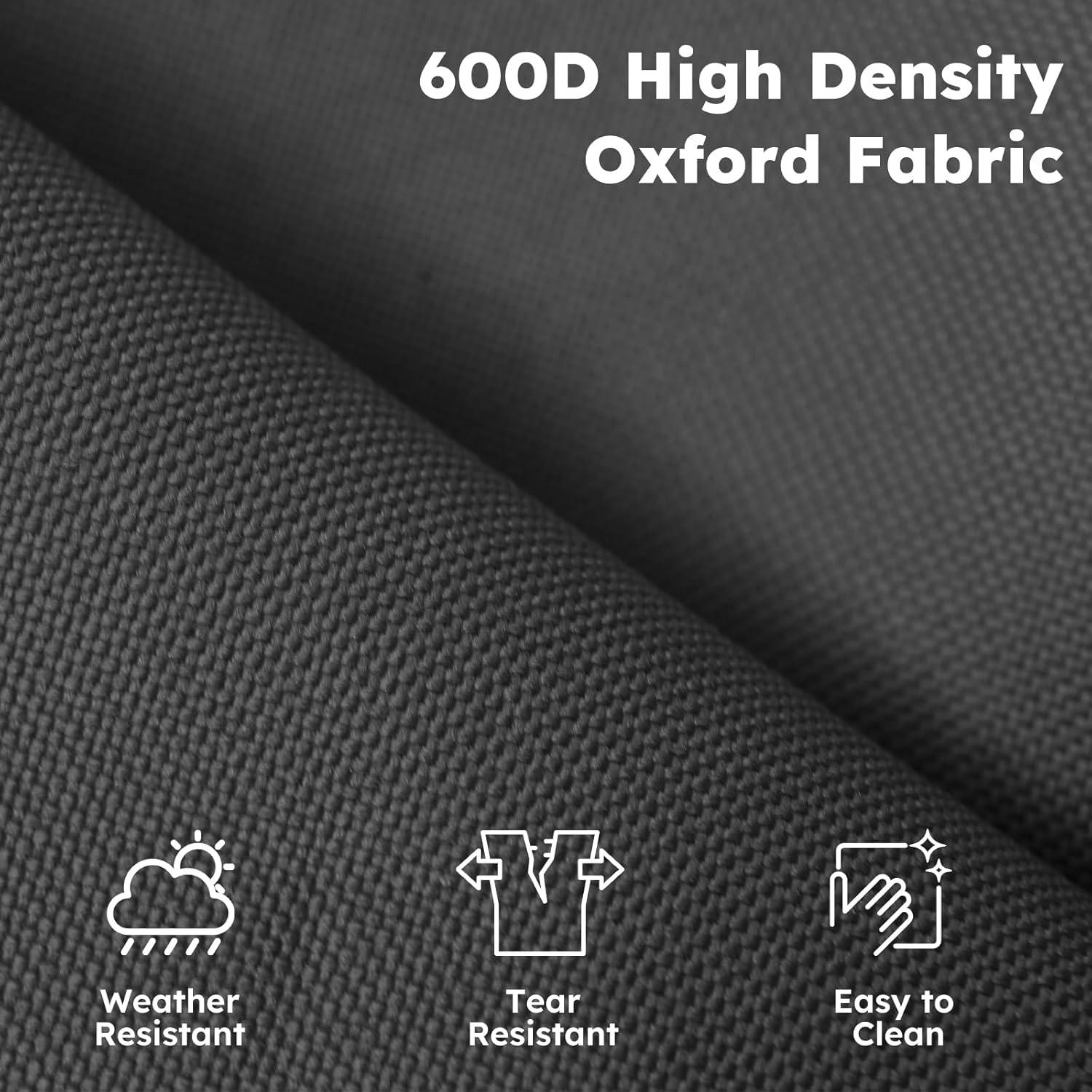 Juego de 2 Sillas de Camping Colegence Plegables 600 LBS Negro