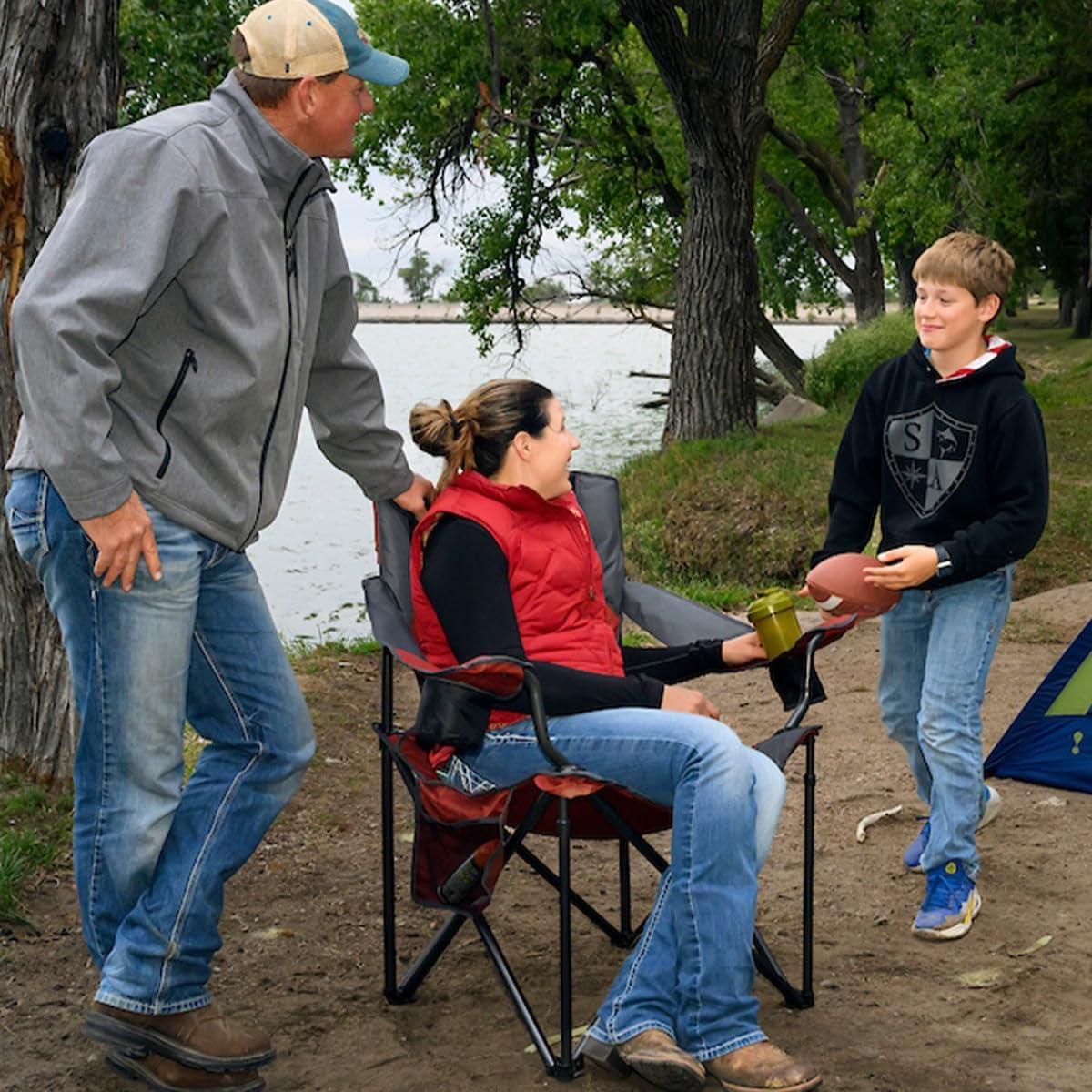 Silla de Camping Plegable Black Sierra Oversize 500 lbs