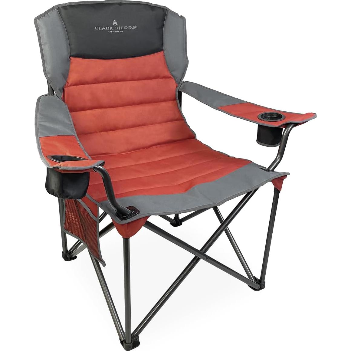 Silla de Camping Plegable Black Sierra Oversize 500 lbs