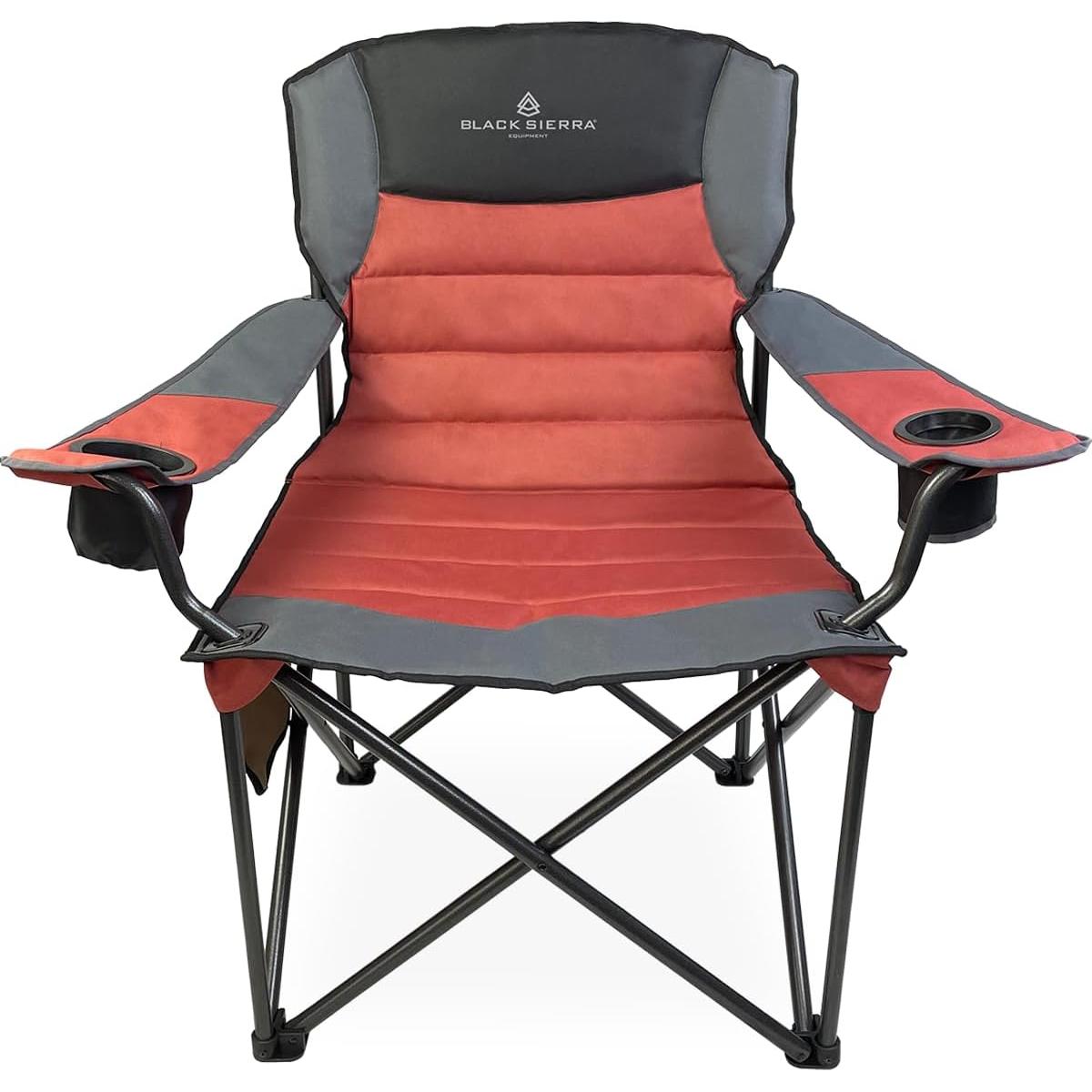 Silla de Camping Plegable Black Sierra Oversize 500 lbs