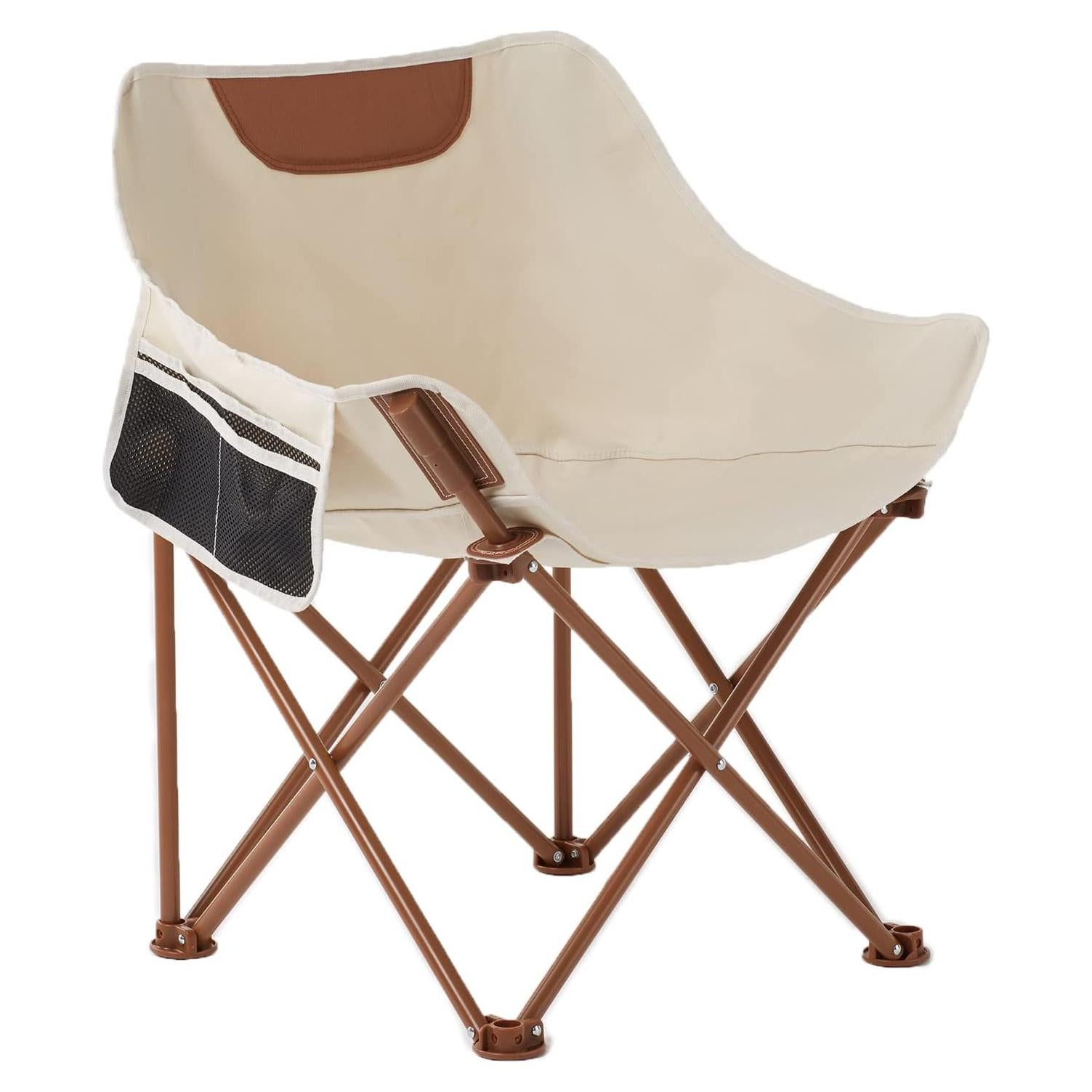 Silla de Camping Plegable TOSAMC 2.49 kg Caqui con Bolsa