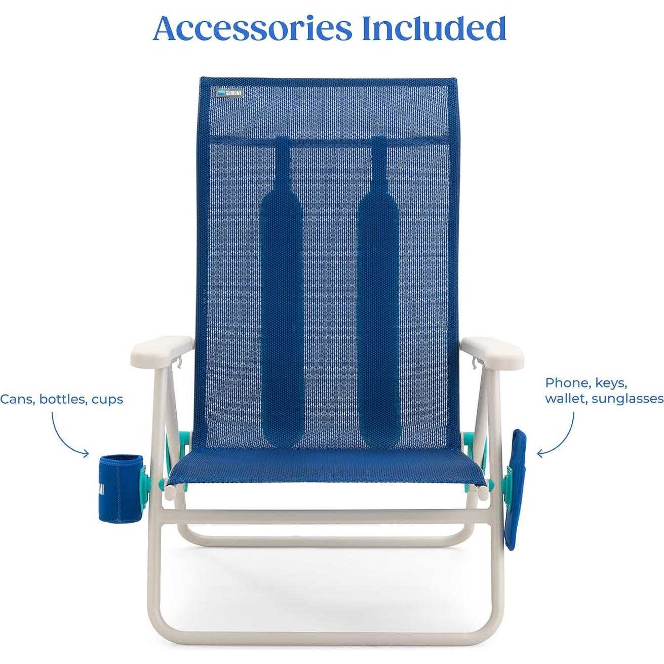 Silla de Playa Shibumi Shade Plegable Azul Marino 136kg