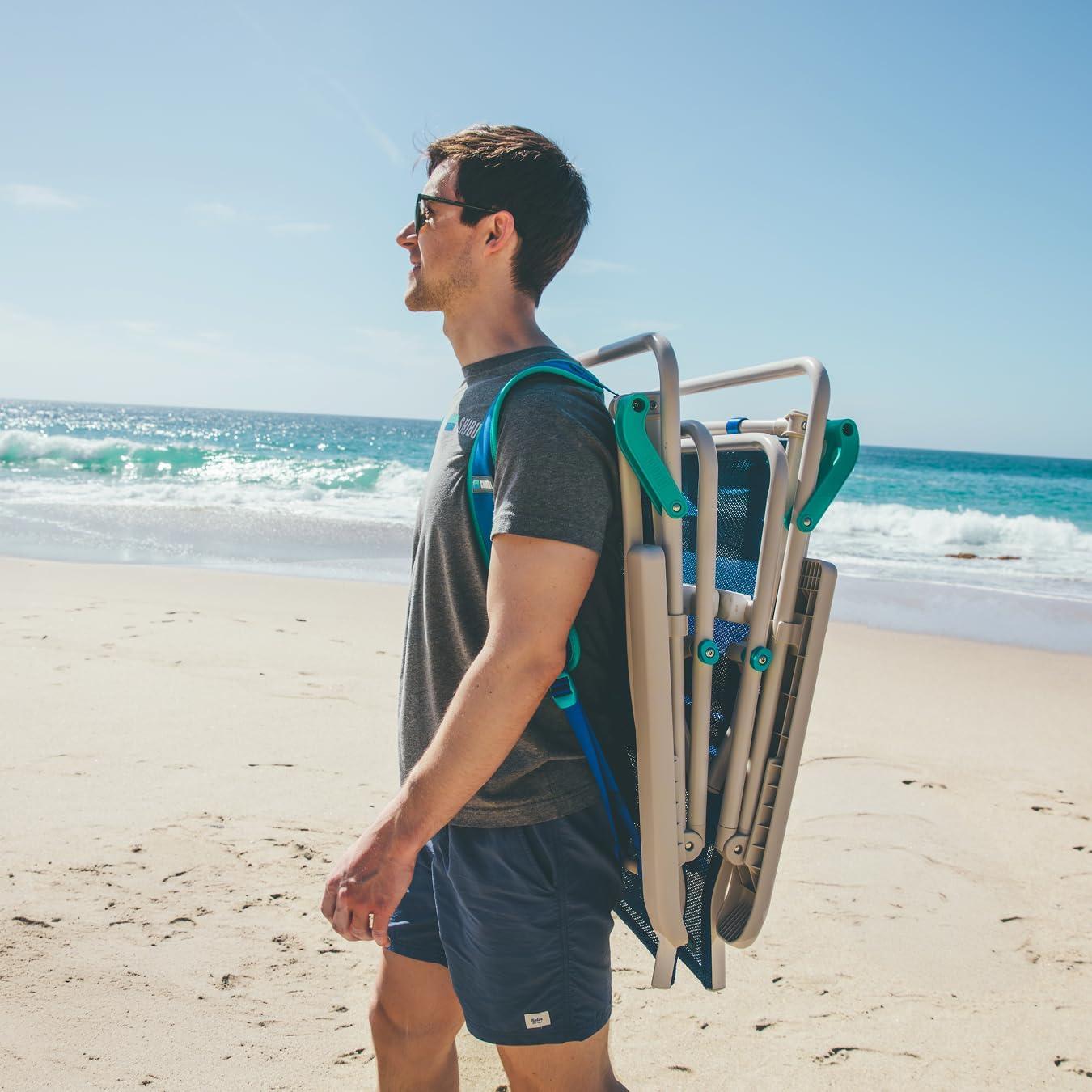 Silla de Playa Shibumi Shade Plegable Azul Marino 136kg