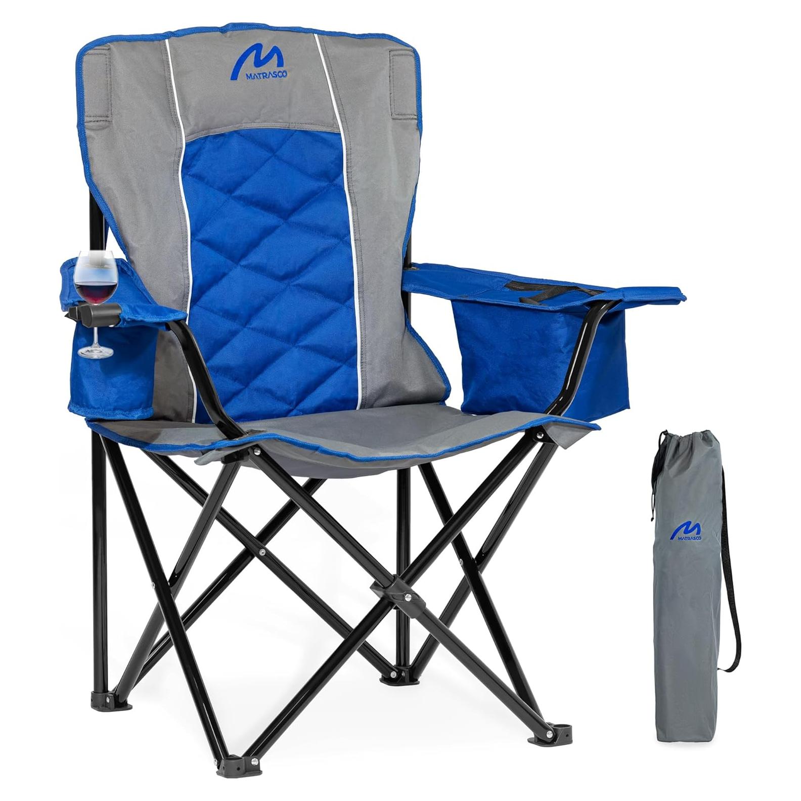 Silla de Camping Matrasco Sobredimensionada 204 kg Acolchada