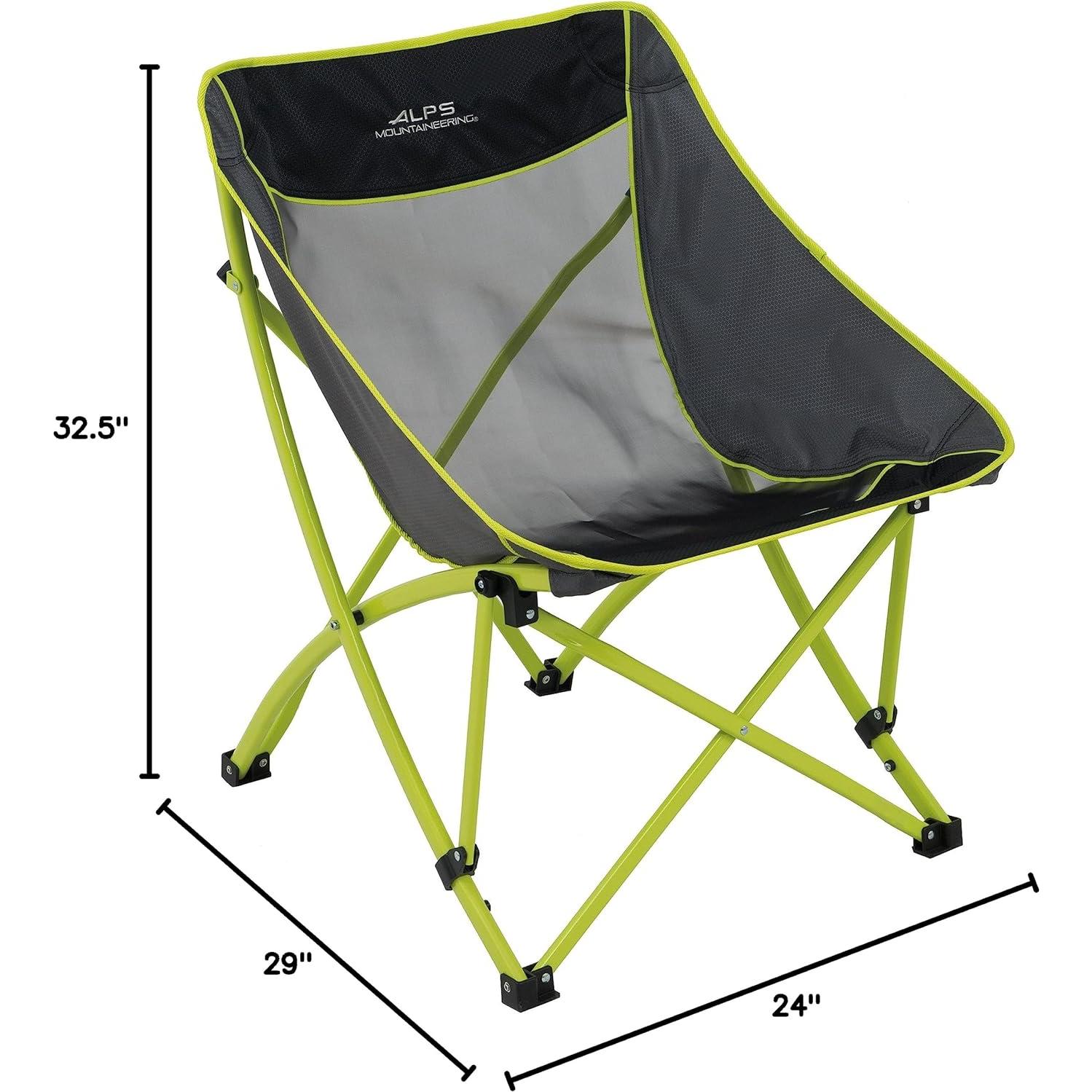 Silla Camber ALPS Mountaineering Plegable Carbón/Cítrico 136kg