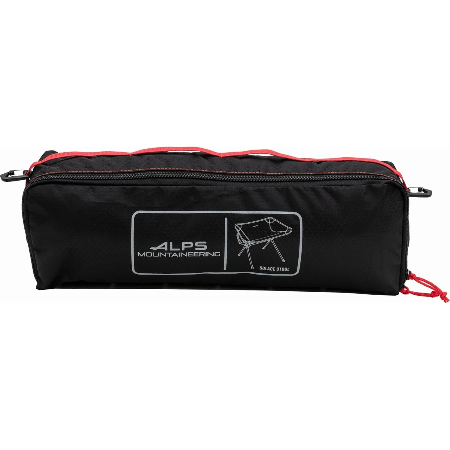 Taburete Solace ALPS Mountaineering Plegable 125 kg Negro/Rojo