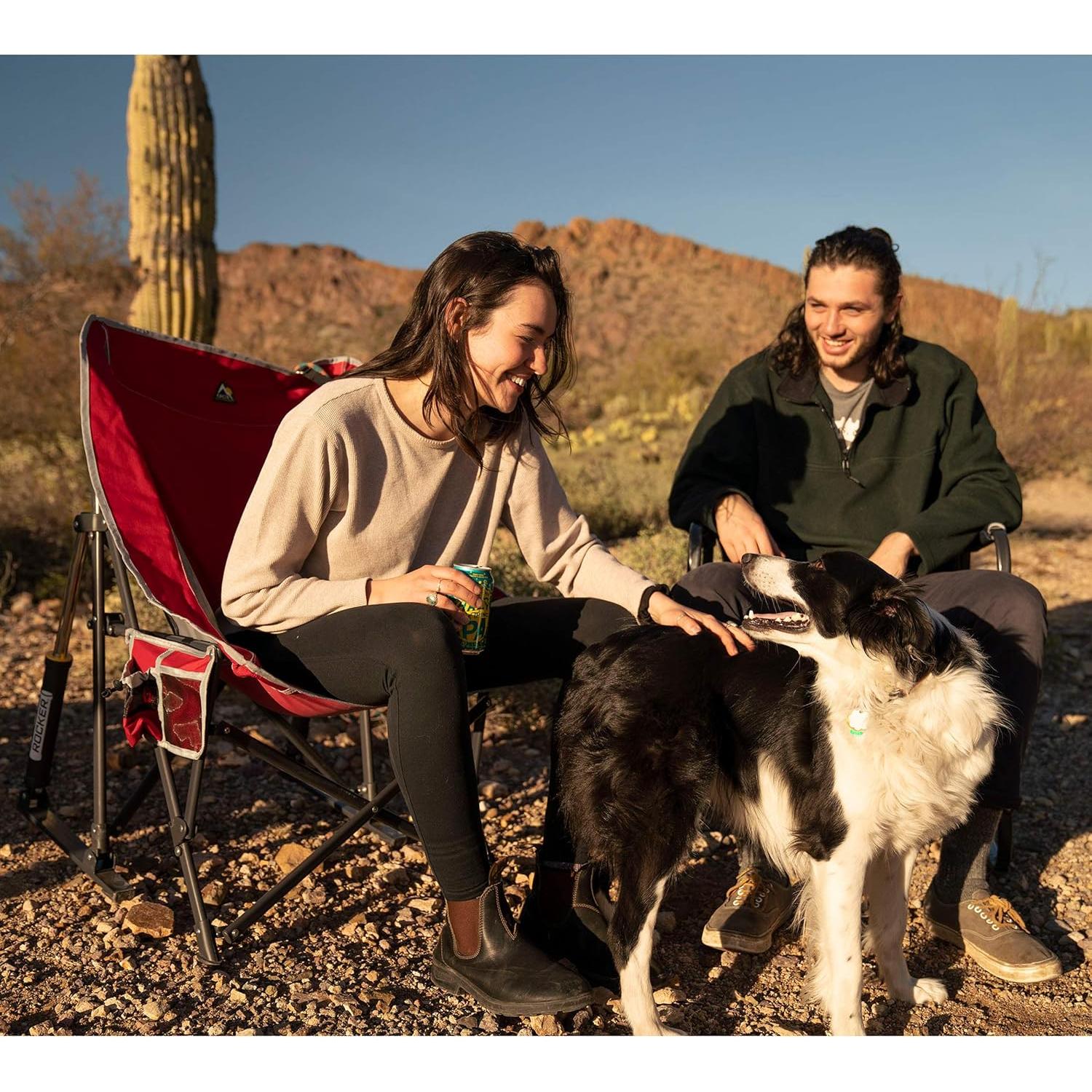 Silla Mecedora Plegable GCI Outdoor Pod Rocker Azul Índigo