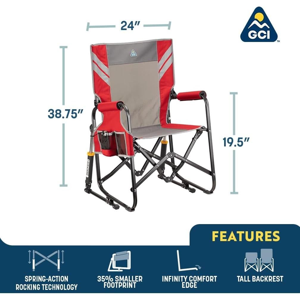 Silla Mecedora Plegable GCI Outdoor Stowaway Rocker 113kg