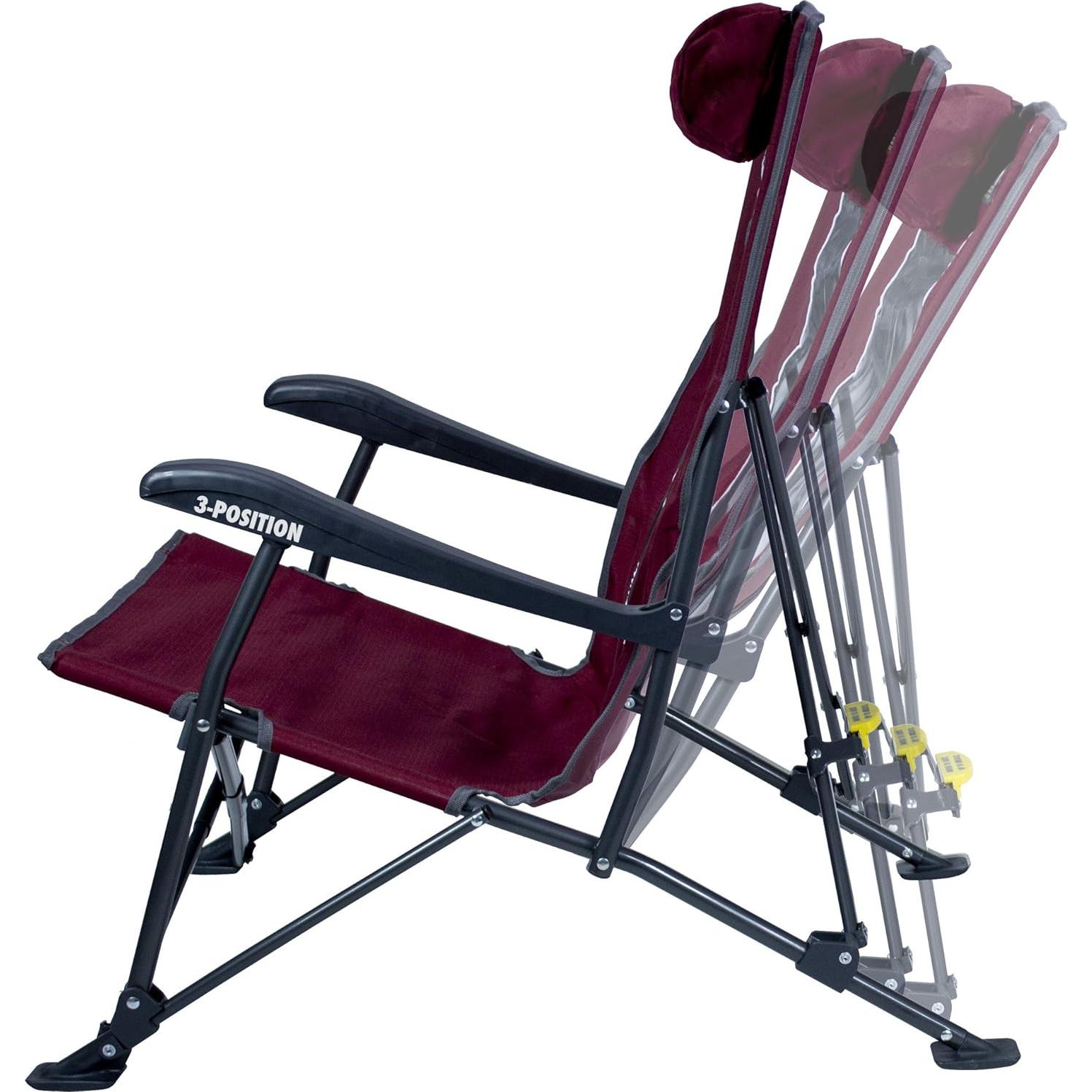 Low-Ride Reclining Camping Chair