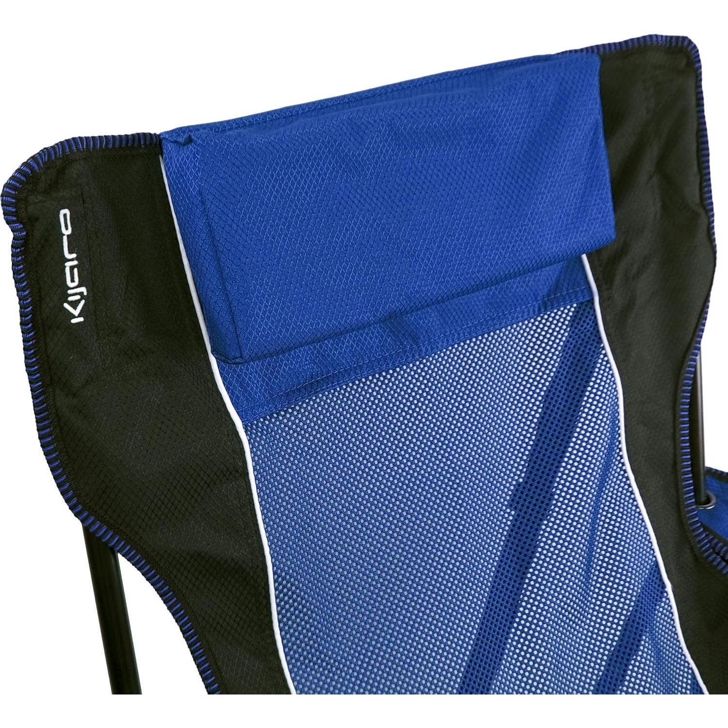 Silla de Camping Plegable Kijaro Sling Azul Maldivas con Portavasos