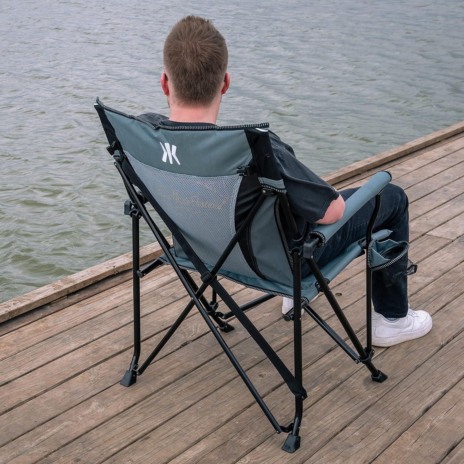 Silla de Camping Kijaro Atlas Gris Hallett Peak 272 kg