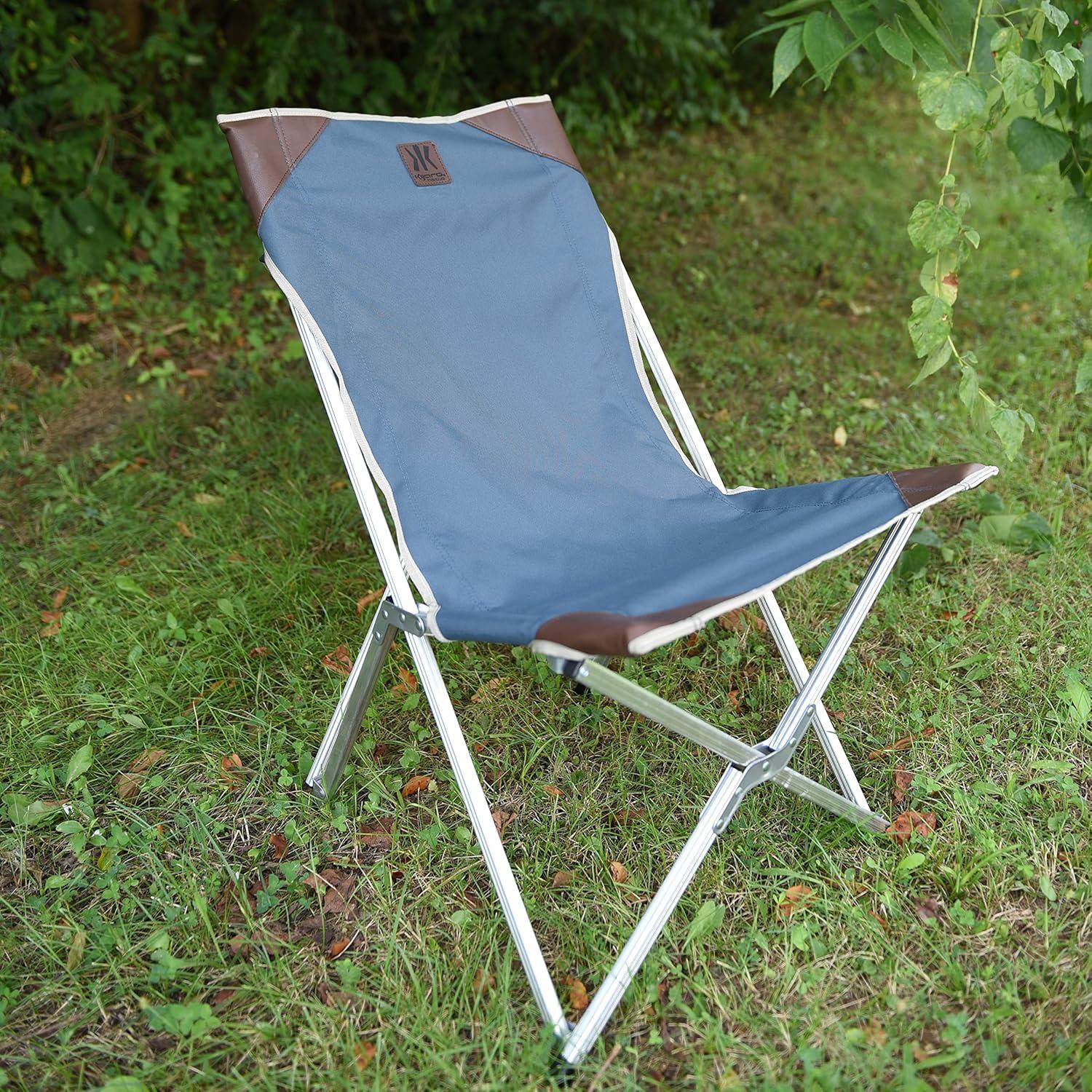 Silla de Camping Kijaro Native Comfort 100% Reciclada Azul