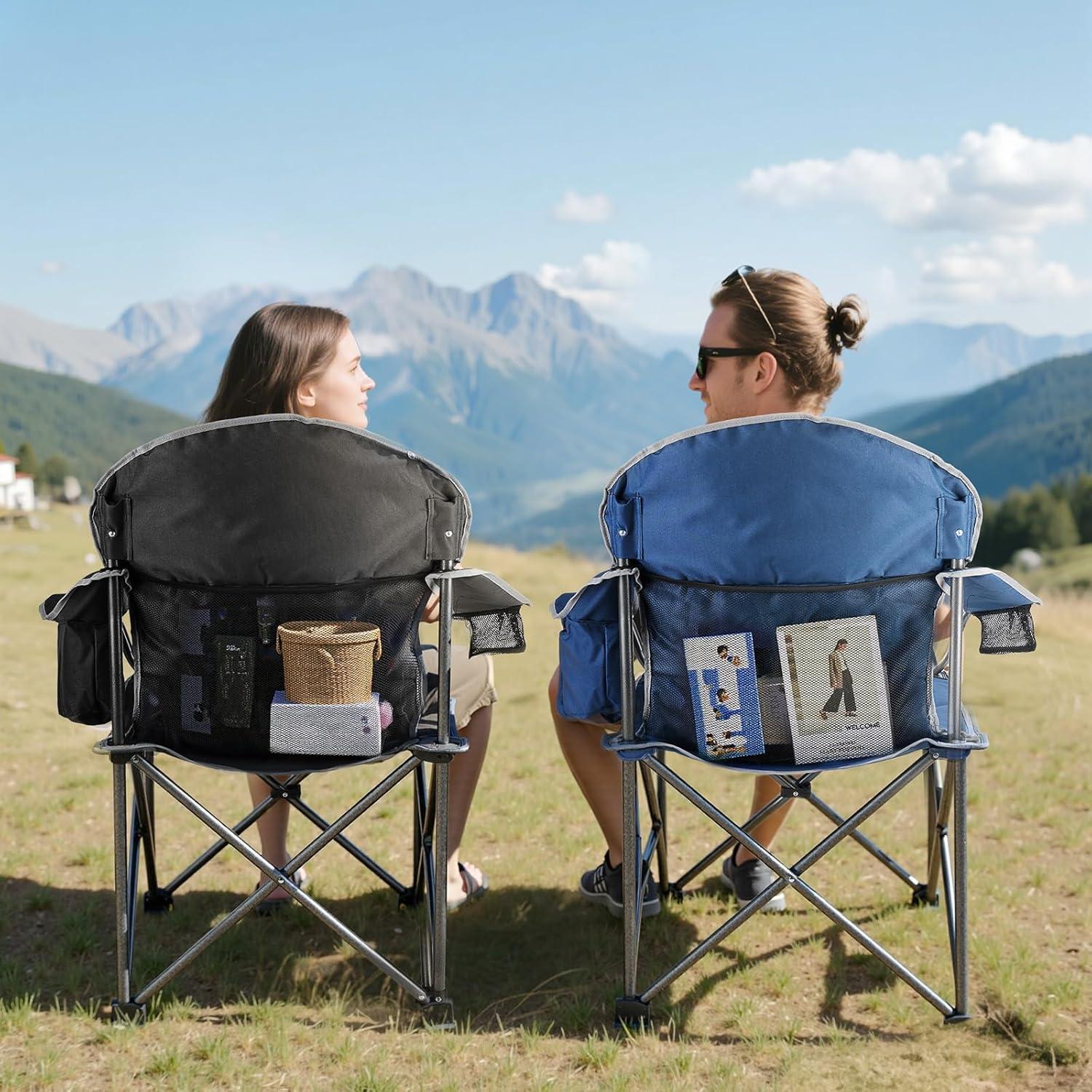 Silla Plegable Camping Sweetcrispy - Soporta hasta 226.8 kg