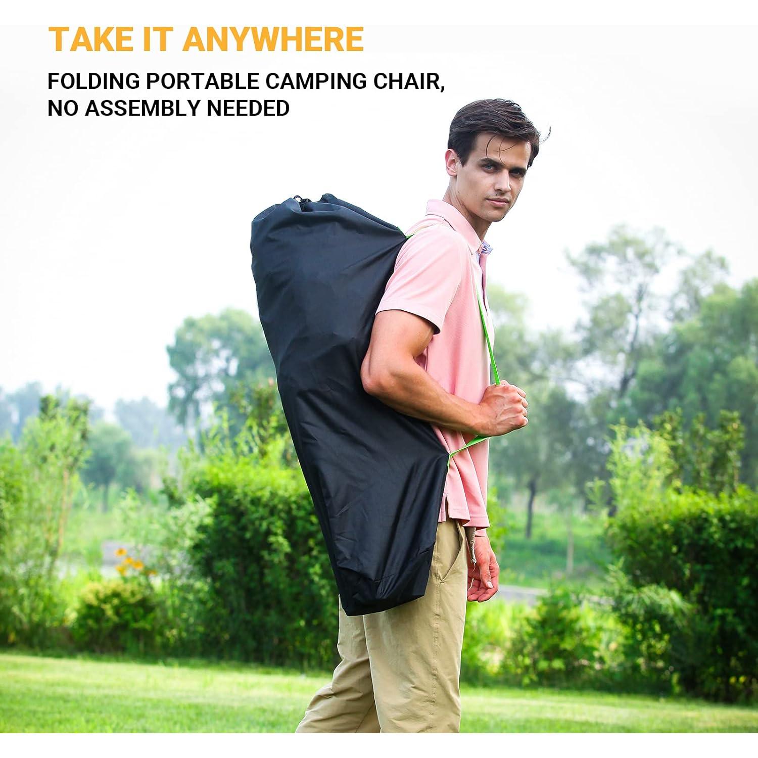 Silla Plegable KingCamp para Camping y Hogar, 120 kg, Azul