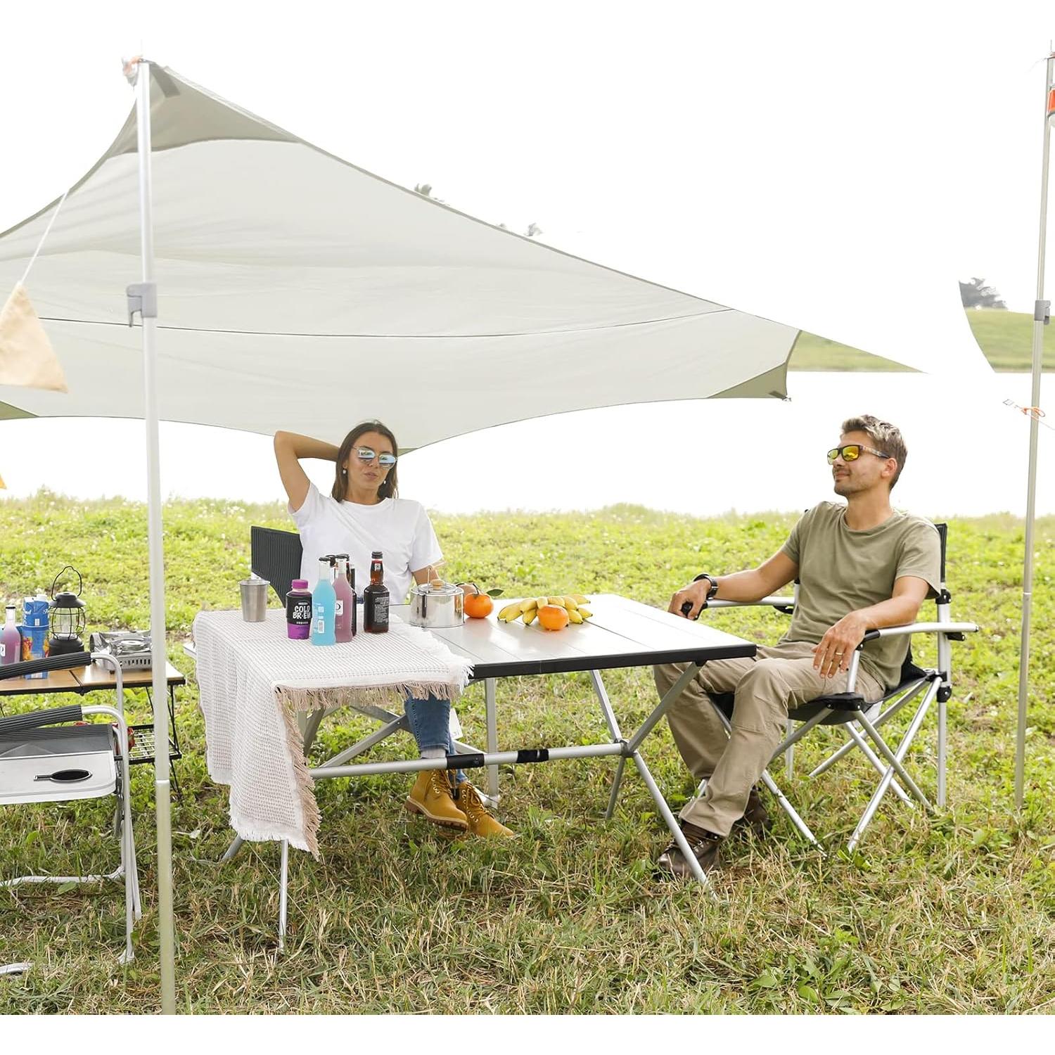 Silla de Camping Plegable KingCamp Deluxe Acolchada 136kg