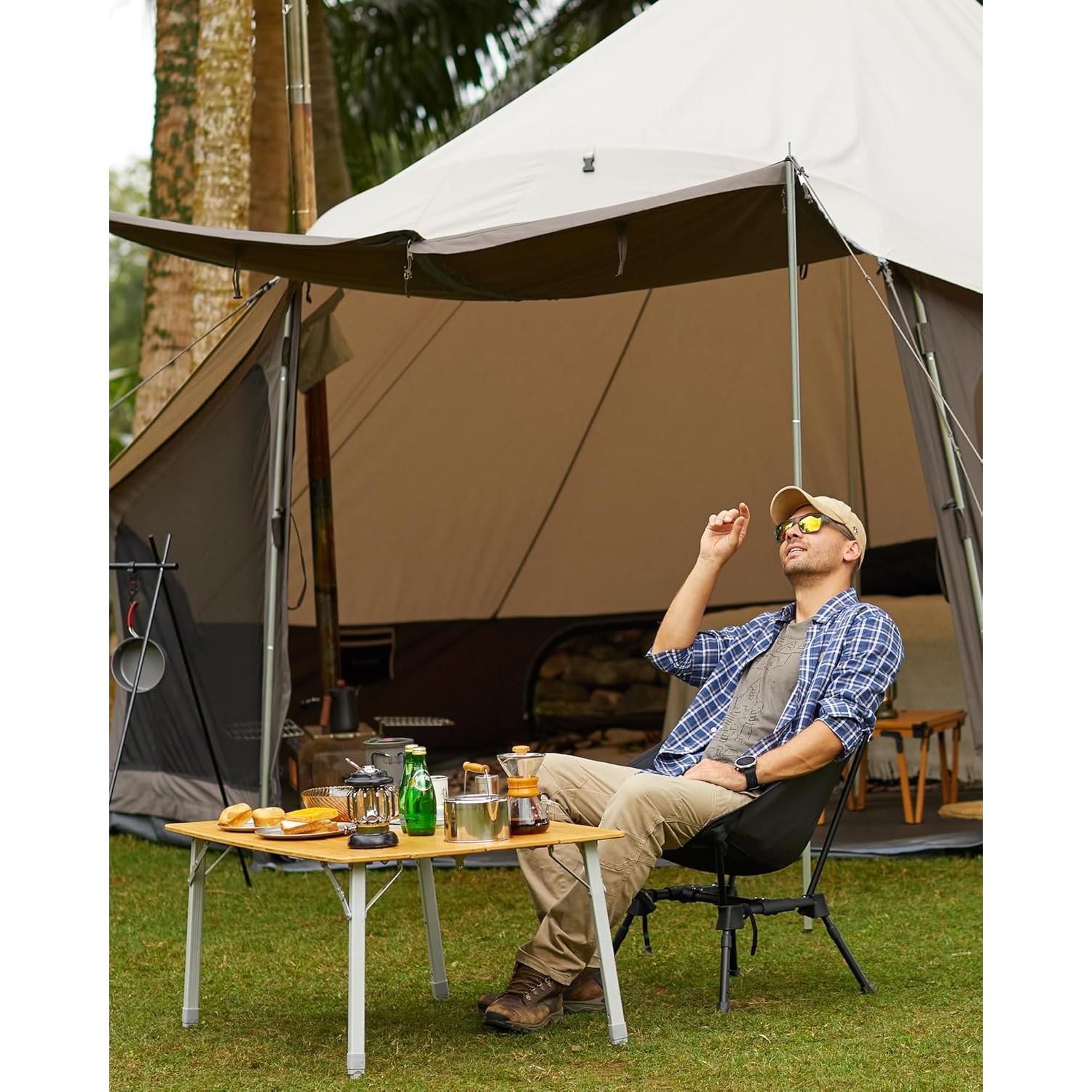 Silla de Camping Ligera KingCamp - Aluminio 7075 Plegable 136kg