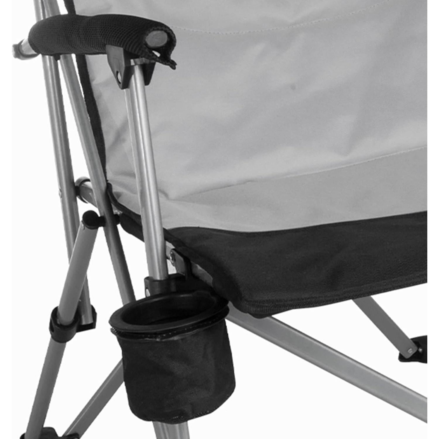 Silla Plegable KingCamp Acolchada para Camping con Respaldo