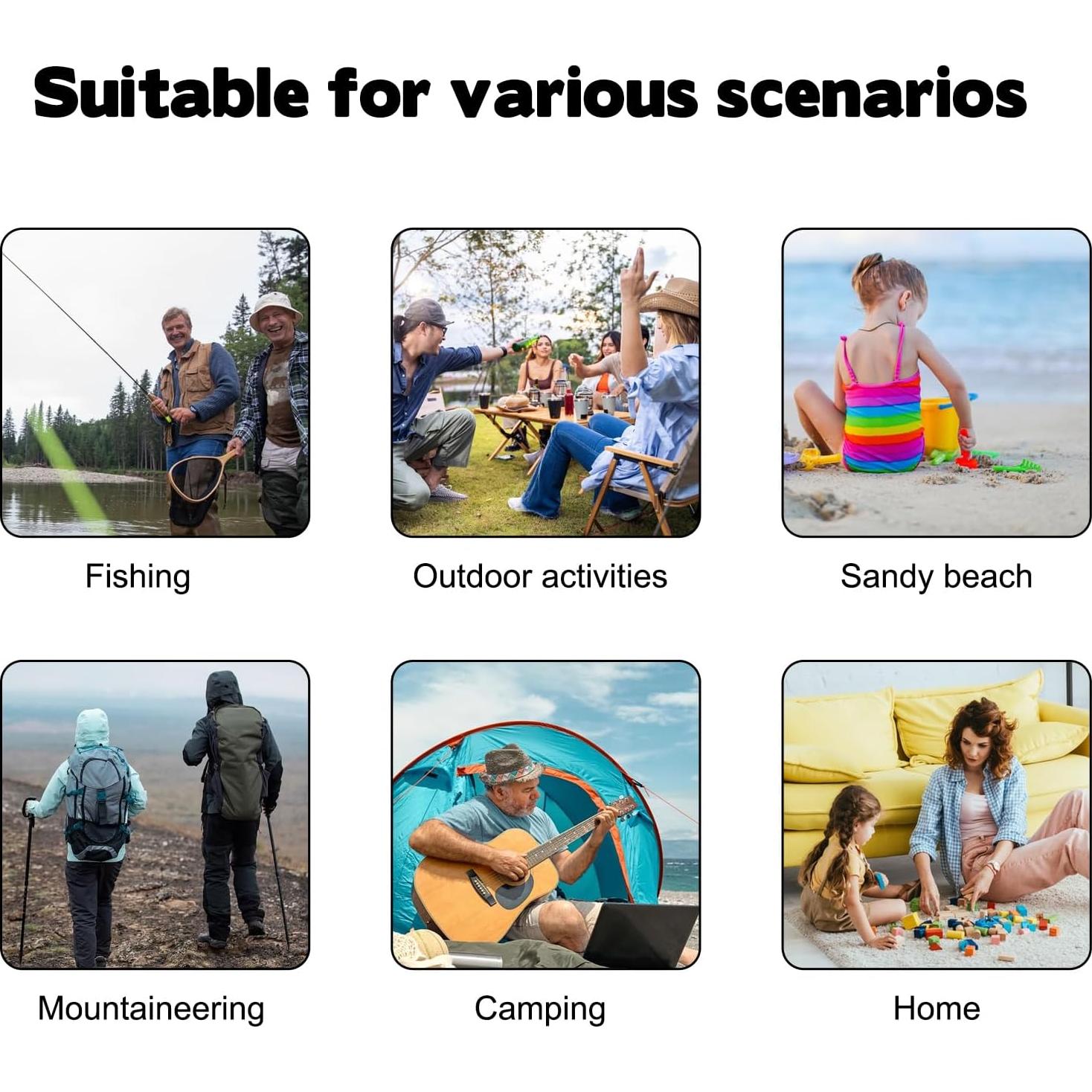 Taburete de Camping Plegable CebraBounze 37 cm Verde 136 kg