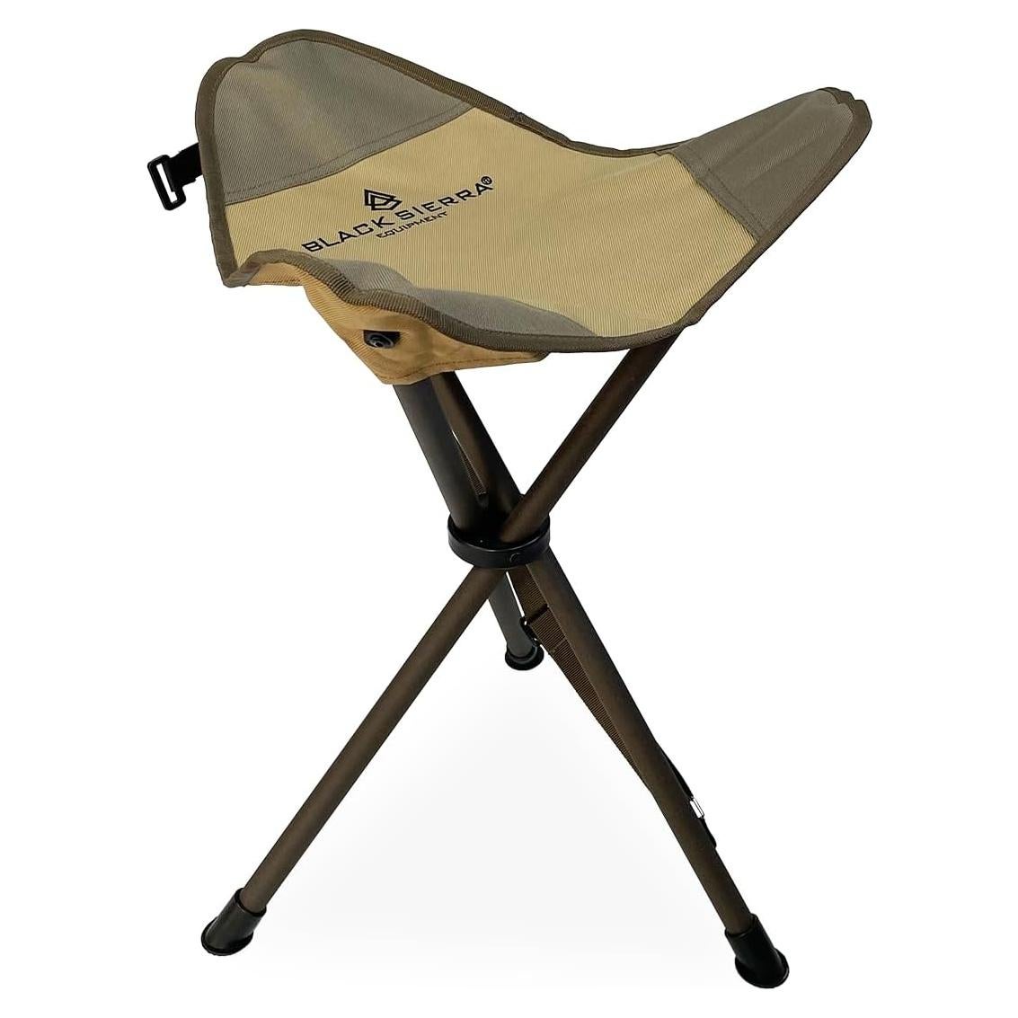 Taburete de Caza Plegable Black Sierra XL, Soporta 102 kg